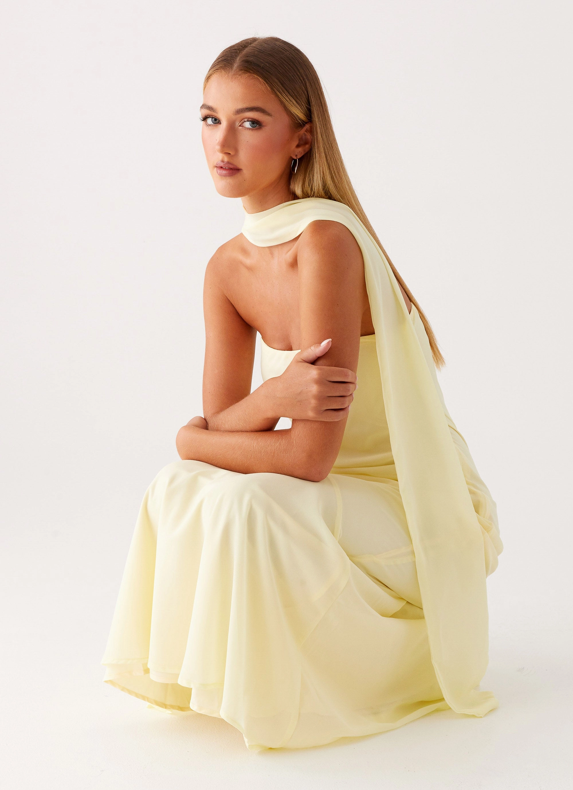 Easy Mood Cool Finish Under The Pagoda Maxi Dress - Yellow