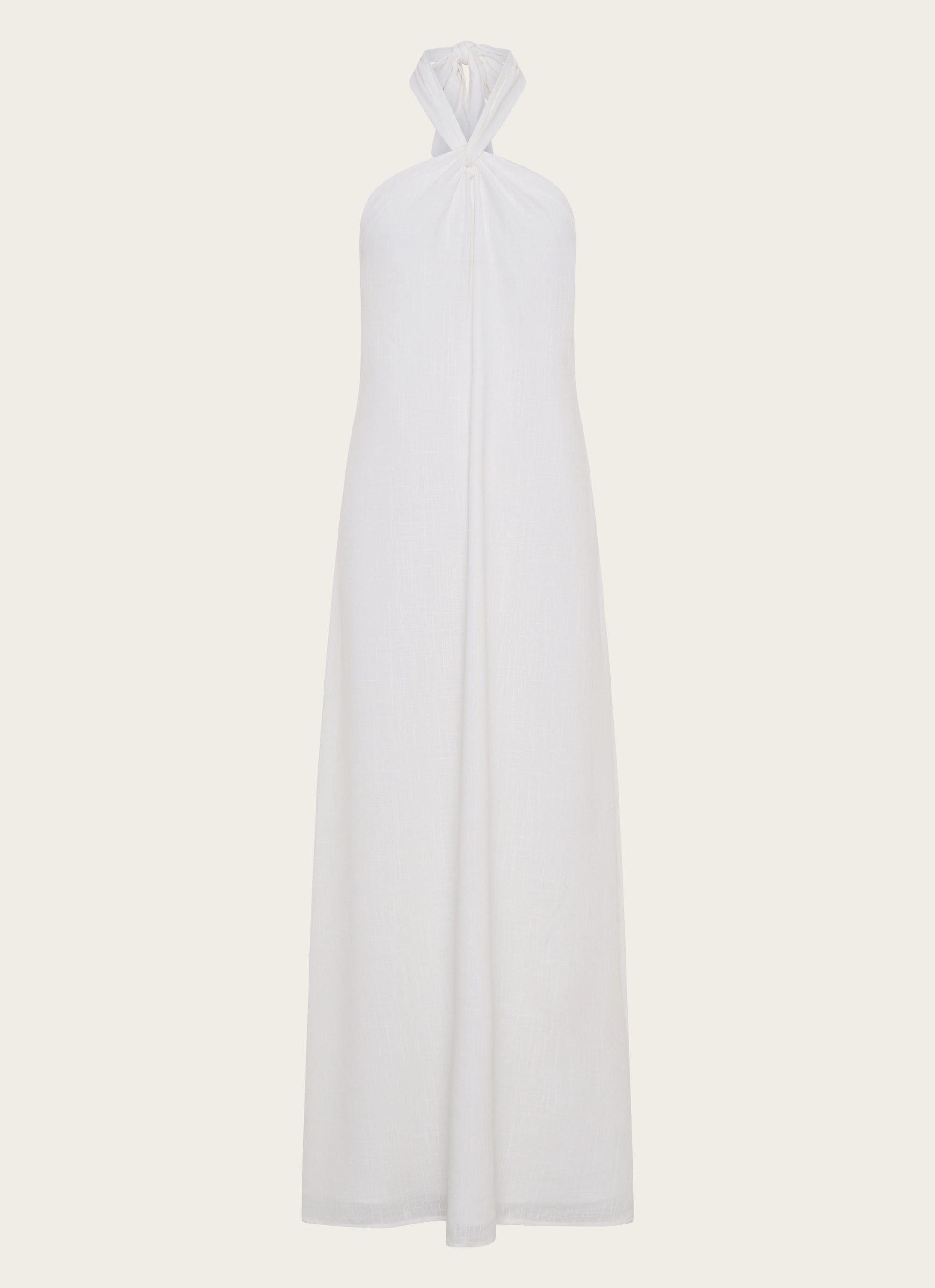 Golden Child Linen Maxi Dress - White Editor??s-Pick Elegance Glow