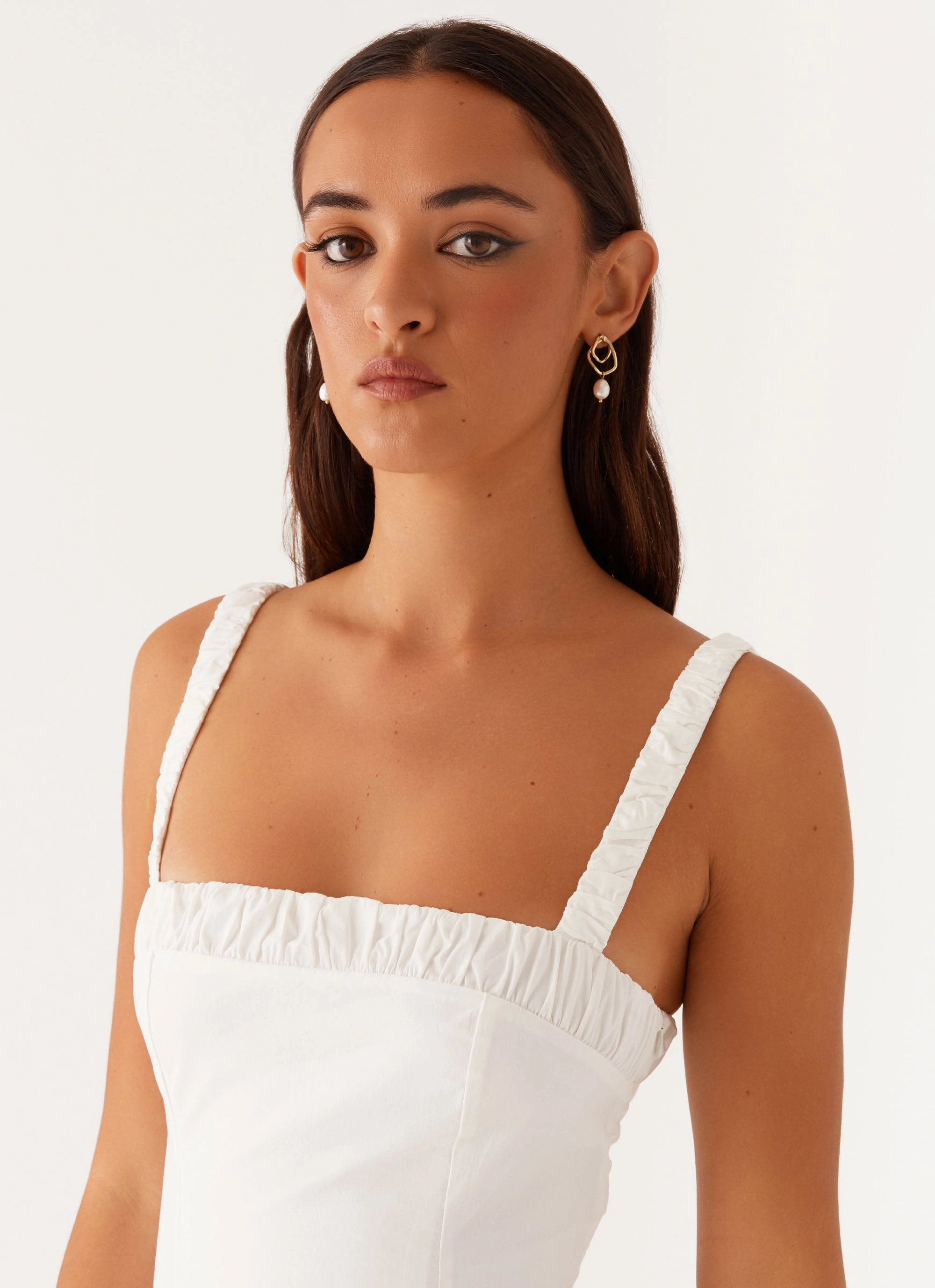 Bold Style Enola Midi Dress - White