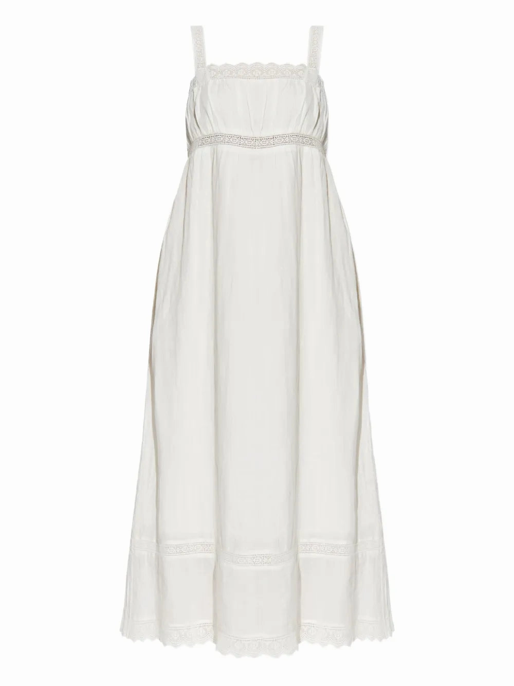 Grace Shift Dress in Vintage White BondedShoulder