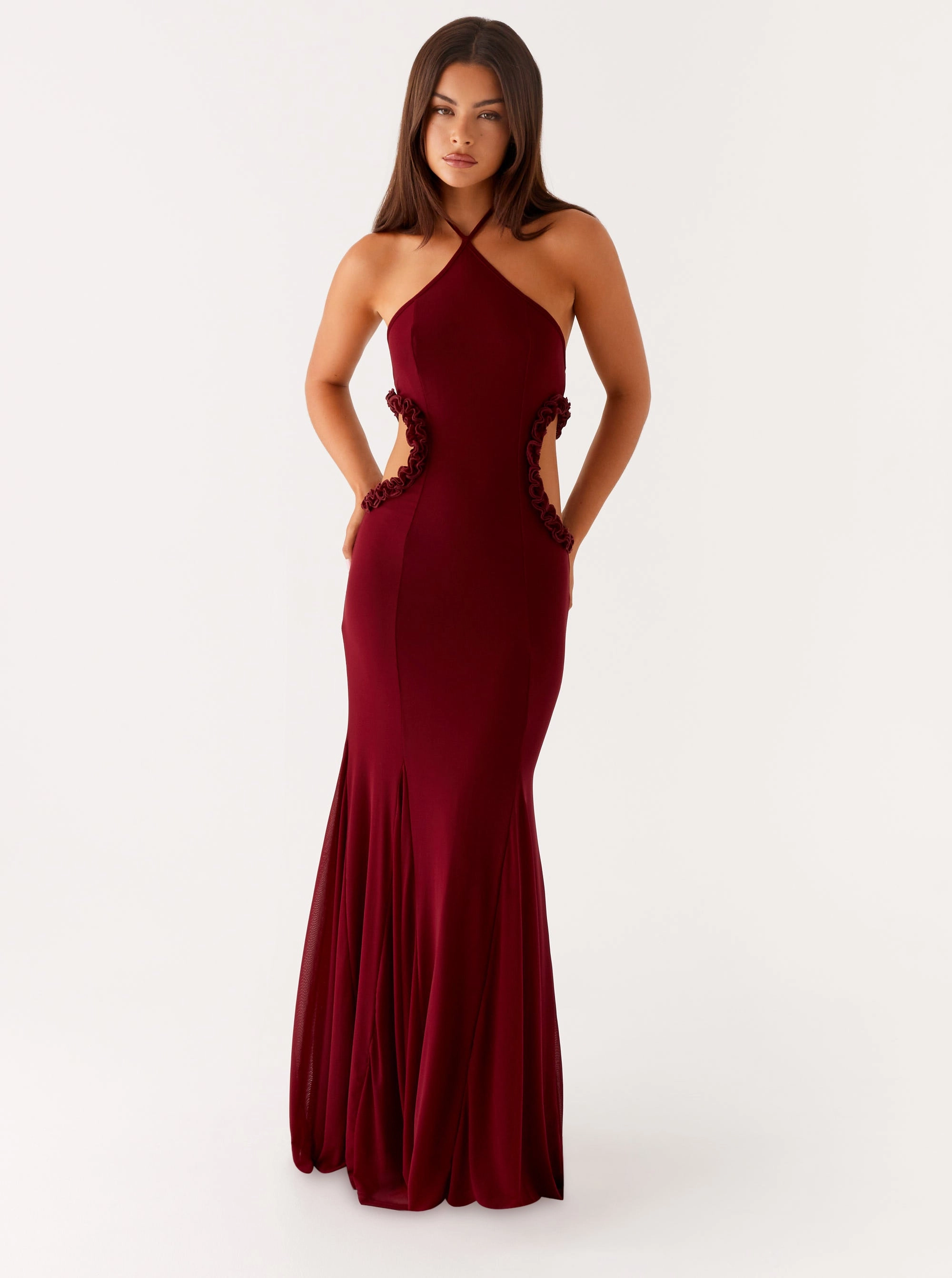 Lightweight Fabric Everyday Outfit Jemima Maxi Dress - Raspberry Wine