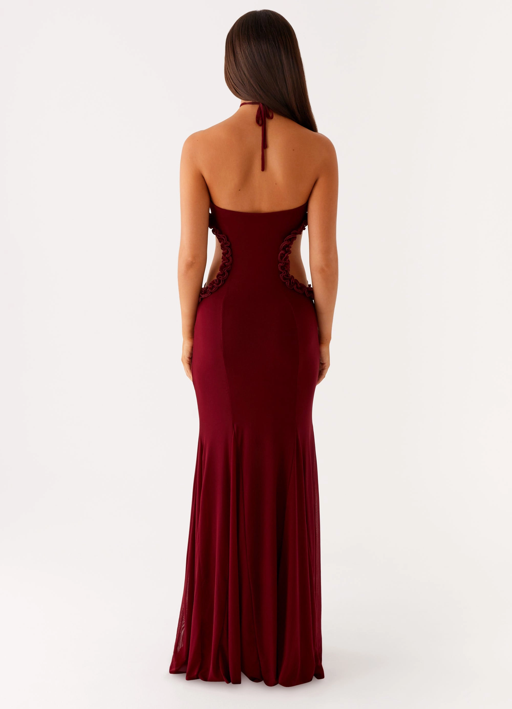 Elegant Layer Jemima Maxi Dress - Raspberry Wine