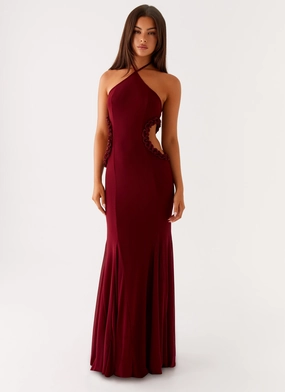 Sharp Mood Jemima Maxi Dress - Raspberry Wine