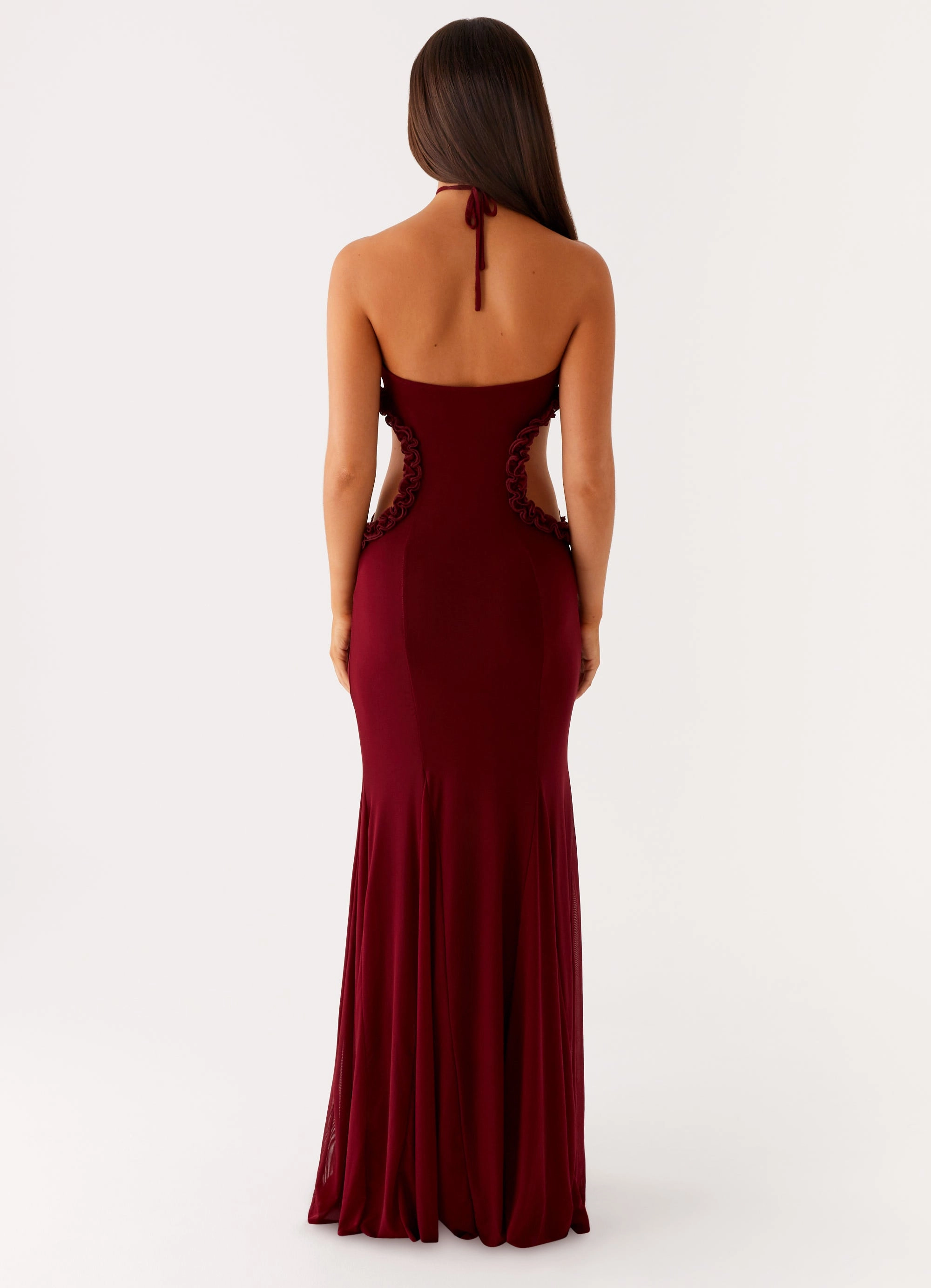 Jemima Maxi Dress - Raspberry Wine Cozy Touch