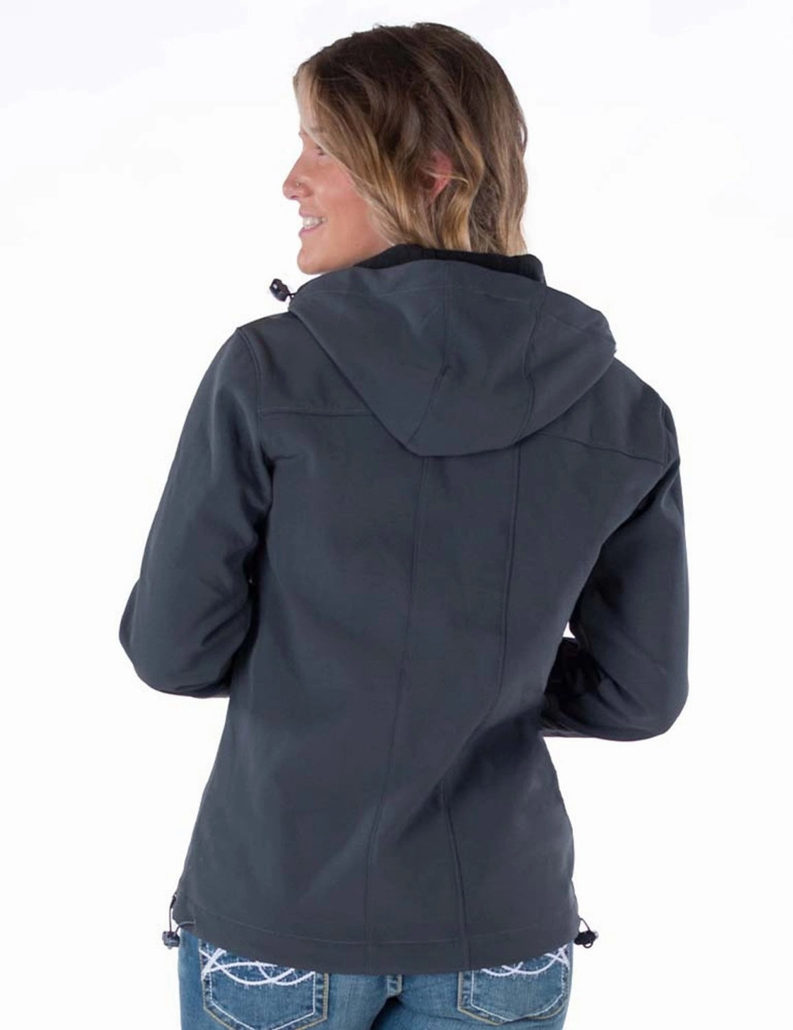 Light Day Jacket Thermal Regulation System Cowgirl Tuff Womens Stretch Charcoal Nylon Softshell Jacket