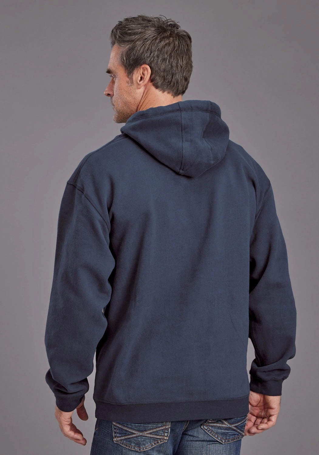 Lightweight insulation City Wear Stetson Mens Quality Western Goods Navy Cotton Blend Hoodie