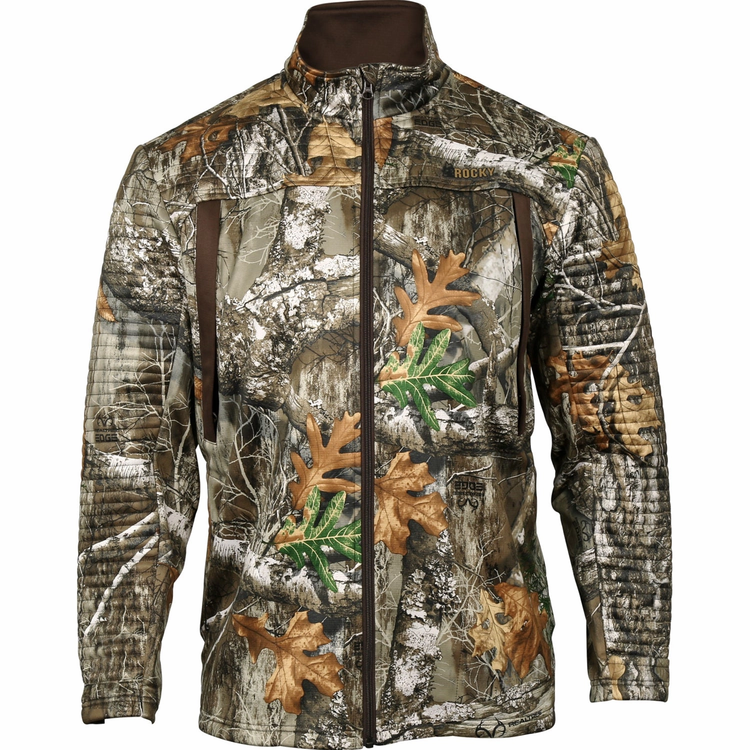 Smooth Glide Fasteners Stretch Fit Rocky Mens Outdoor Stratum Realtree Edge Synthetic Softshell Jacket