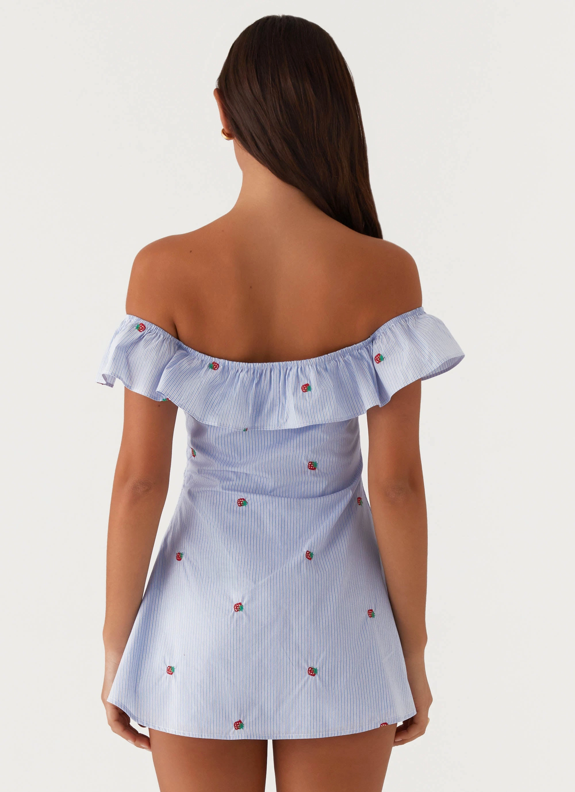 Texas Sun Linen Mini Dress - Blue Influencer-Style