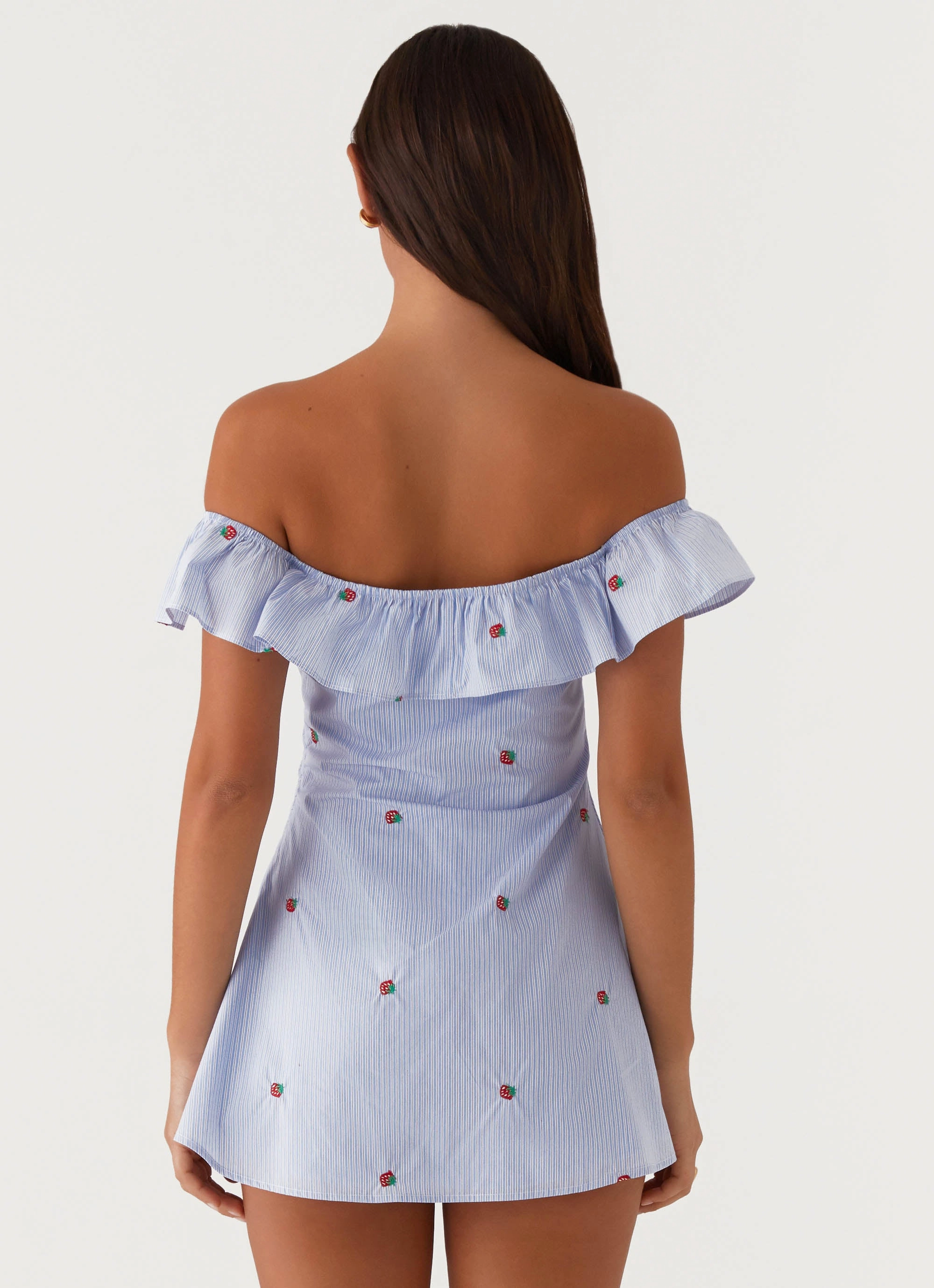 Texas Sun Linen Mini Dress - Blue Limited-Edition