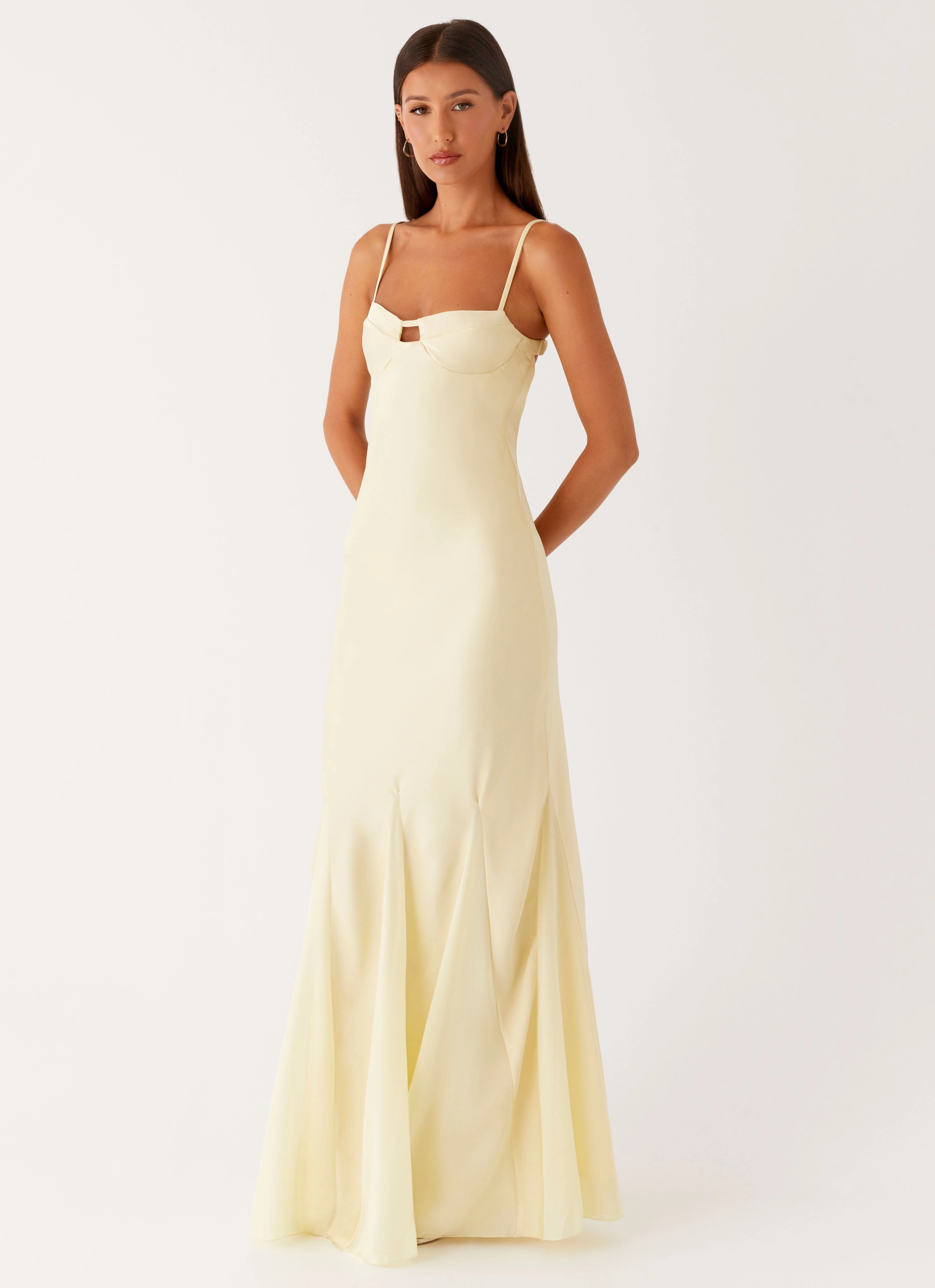 Ravello Maxi Dress - Sunny Yellow LayeredHemline Polite Vibe