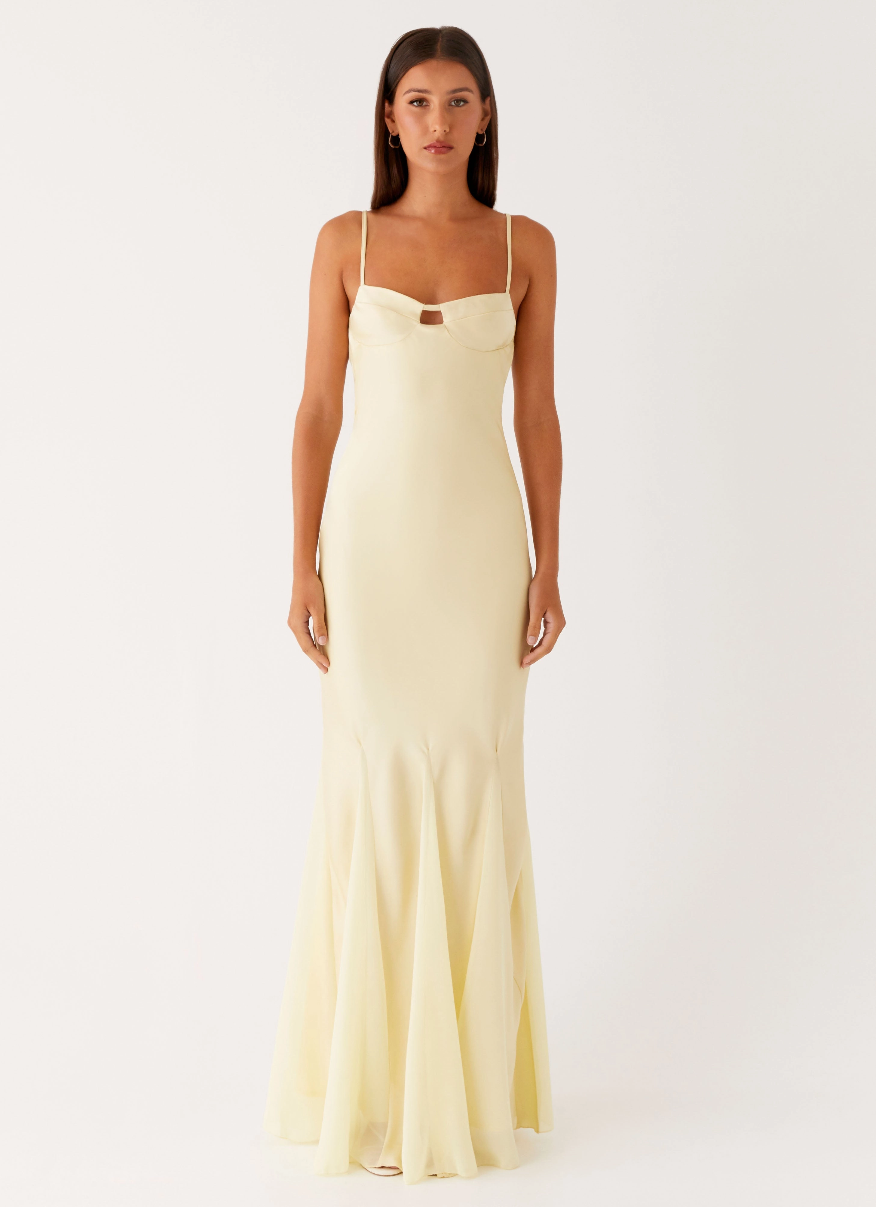 Hot Now Night Out Ravello Maxi Dress - Sunny Yellow