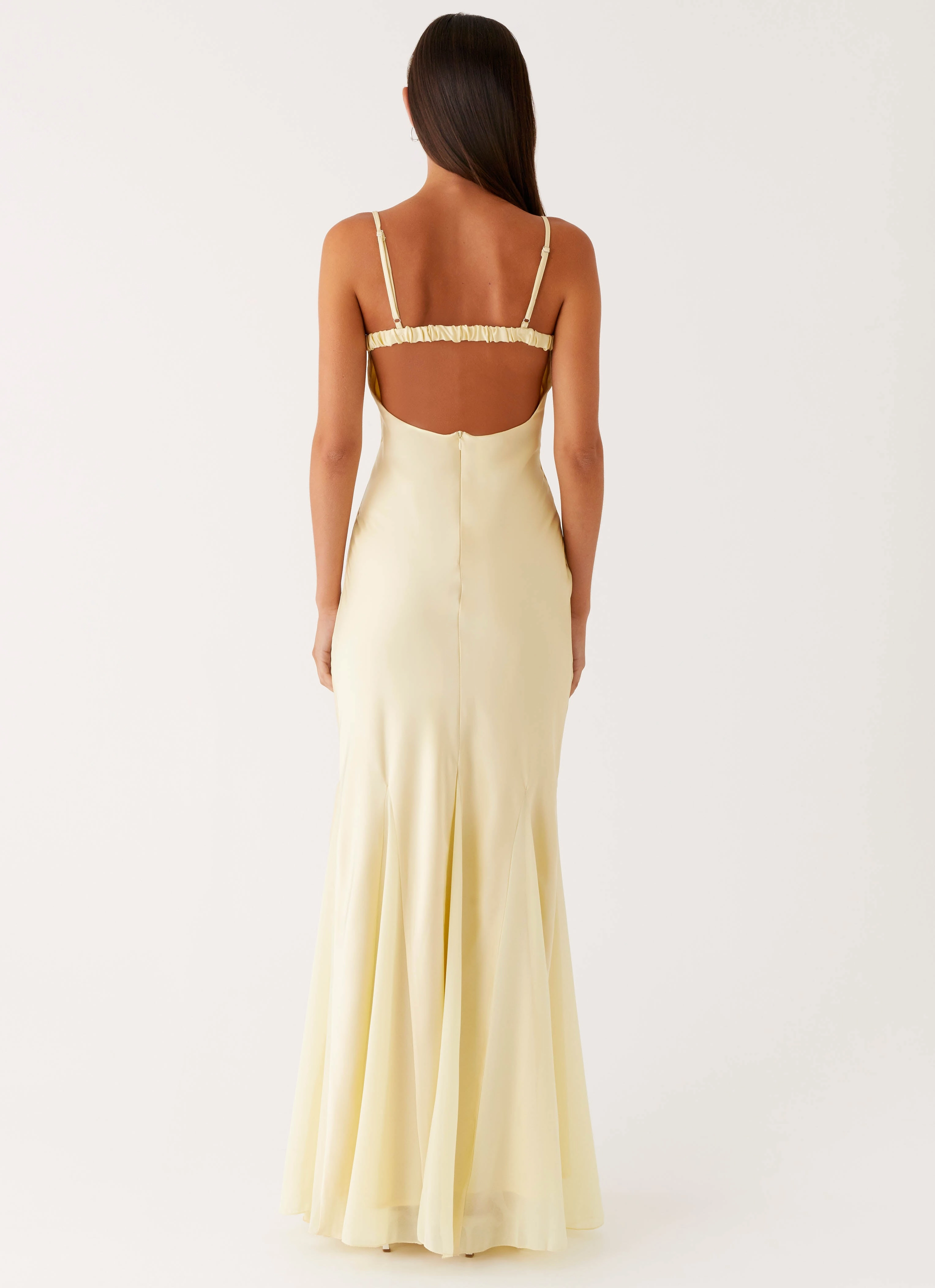 Pure Fabric Exclusive-Design Ravello Maxi Dress - Sunny Yellow