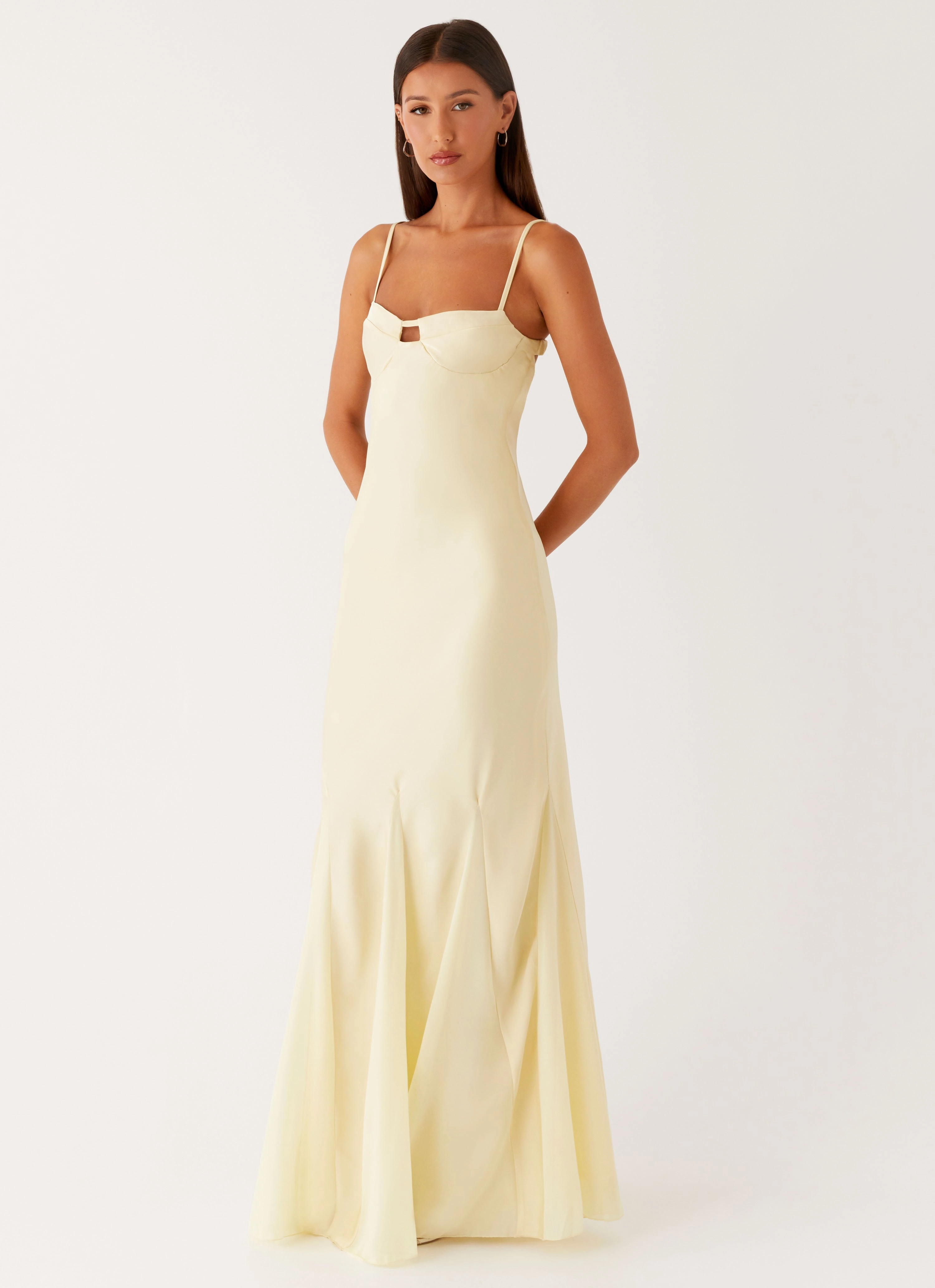 Classic Wear Shape Hug Ravello Maxi Dress - Sunny Yellow