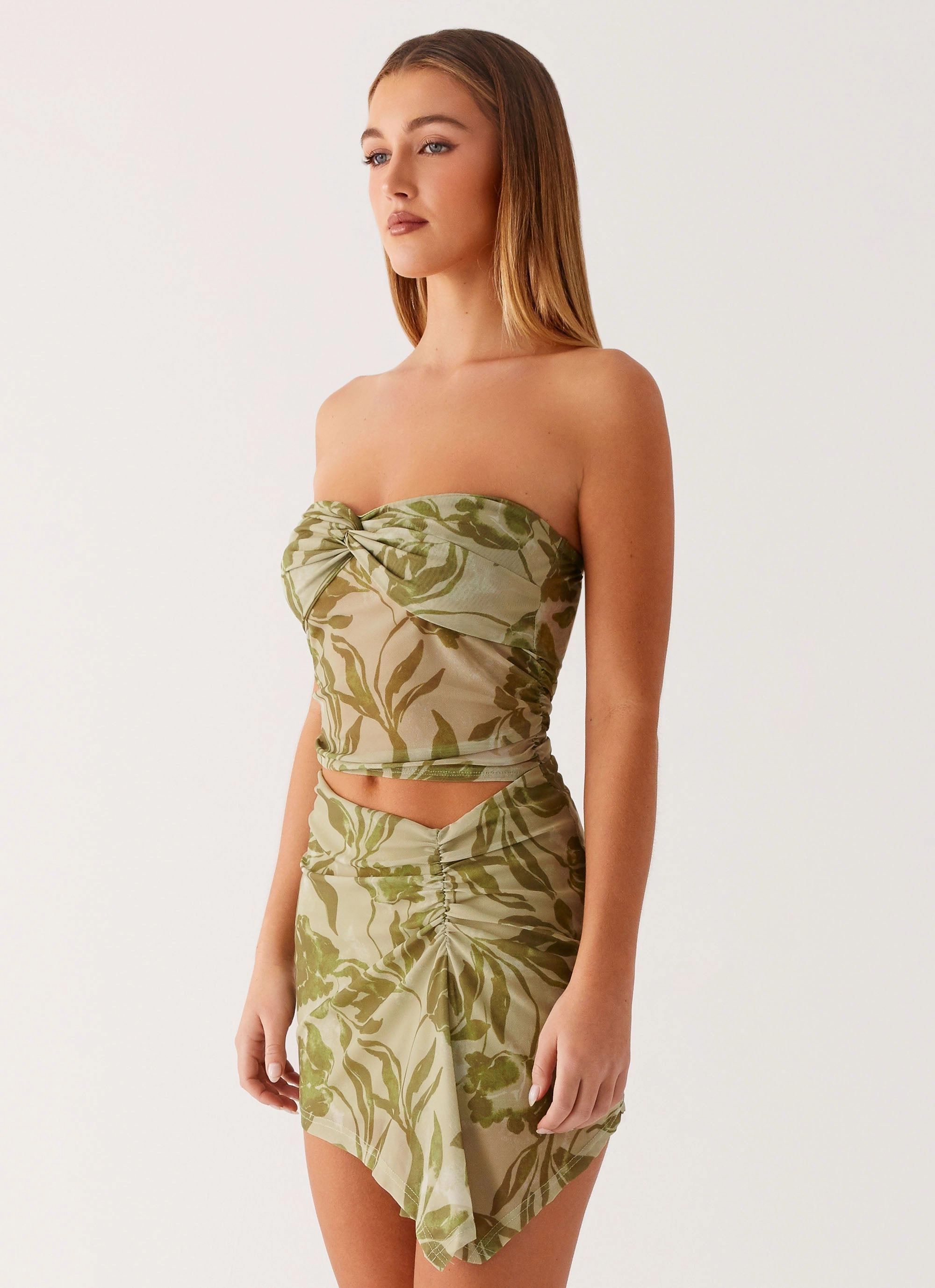 Earth Colors Varona Mini Dress - Jade Fern