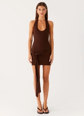 Vedetta Mini Dress - Chocolate Skin Glow Gender Free