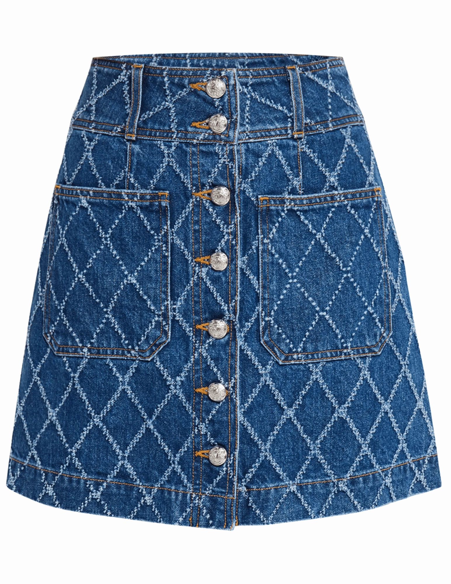 Veronica Beard Moxie Textured Denim Mini Skirt in Blue Diamond Smart Wear Comfort and style