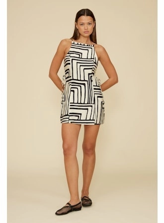 Veronica Shift Mini Dress Underwire-Support Beadwork