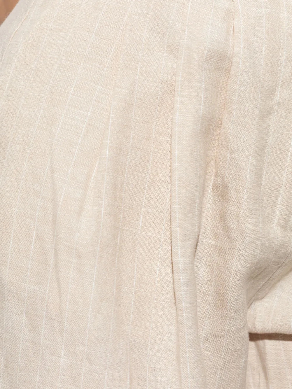 Smart Comfort Lucille Trousers in Beige Pinstripe