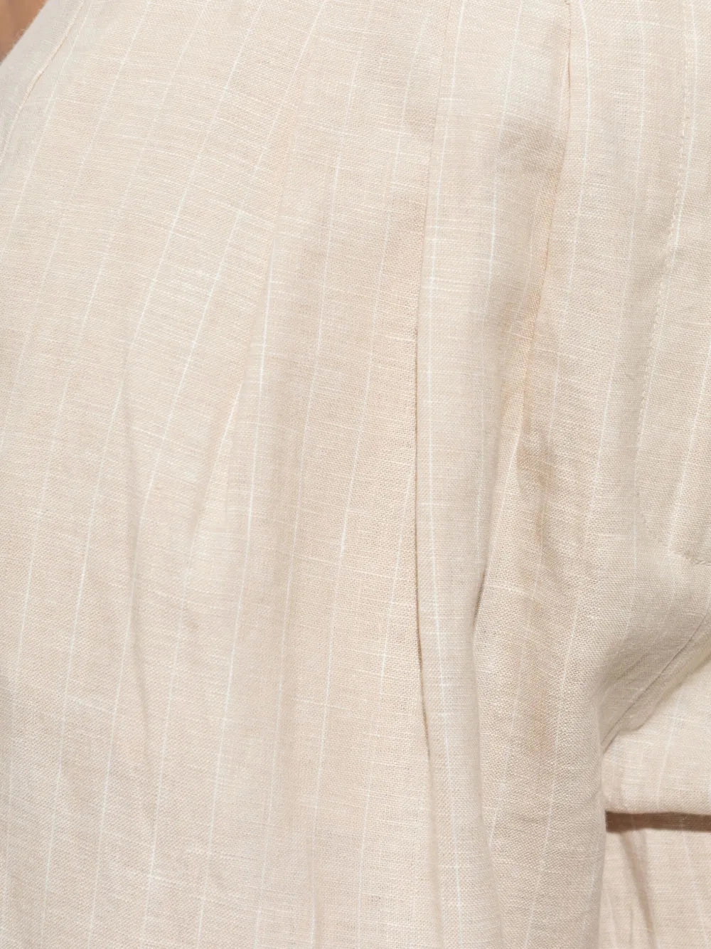 Anti Friction Lining Tear Resistant Weave Lucille Trousers in Beige Pinstripe