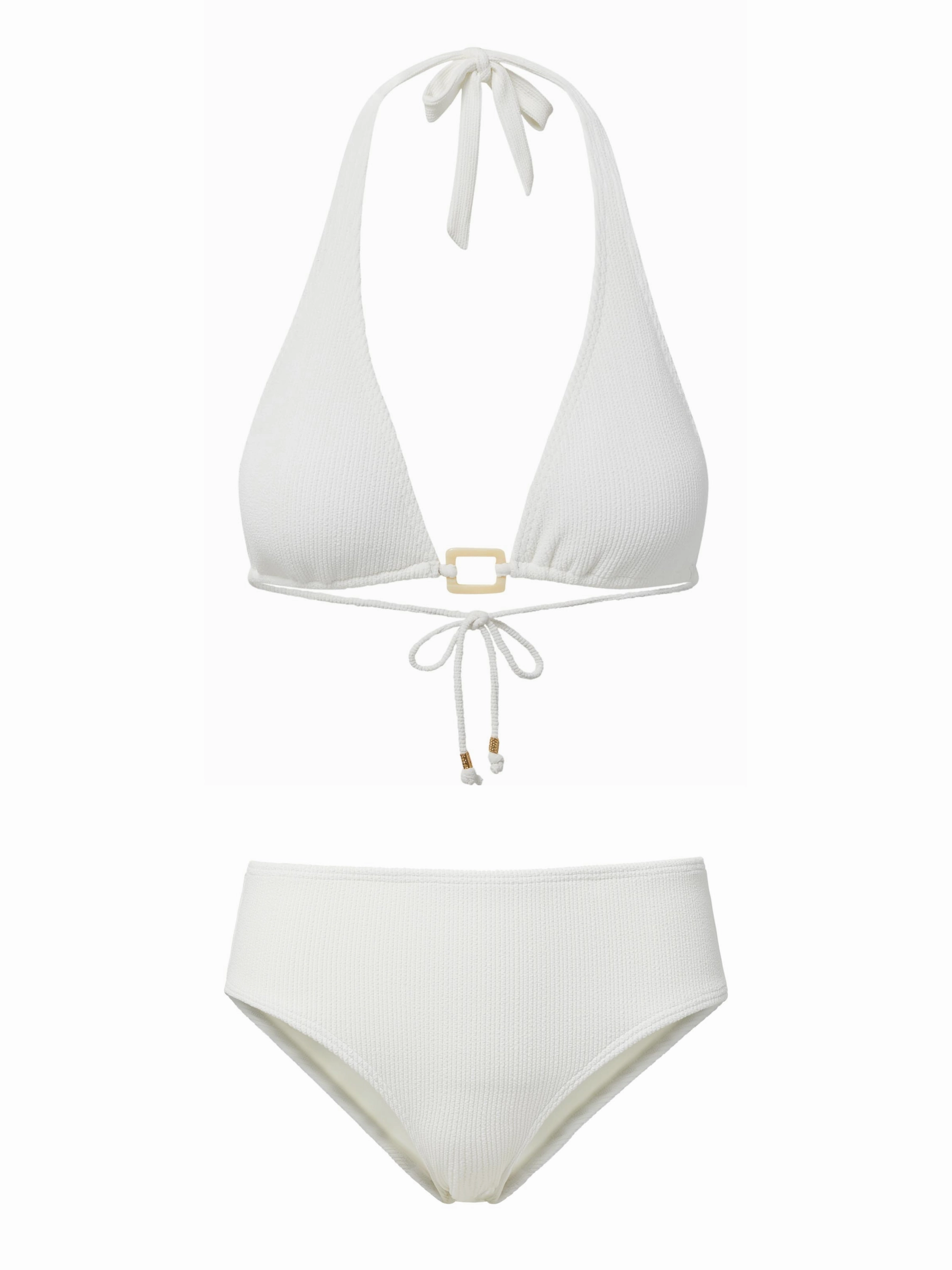 Allison Top   Classic Midrise Bottom in Ivory Texture Laid-Back Vibes
