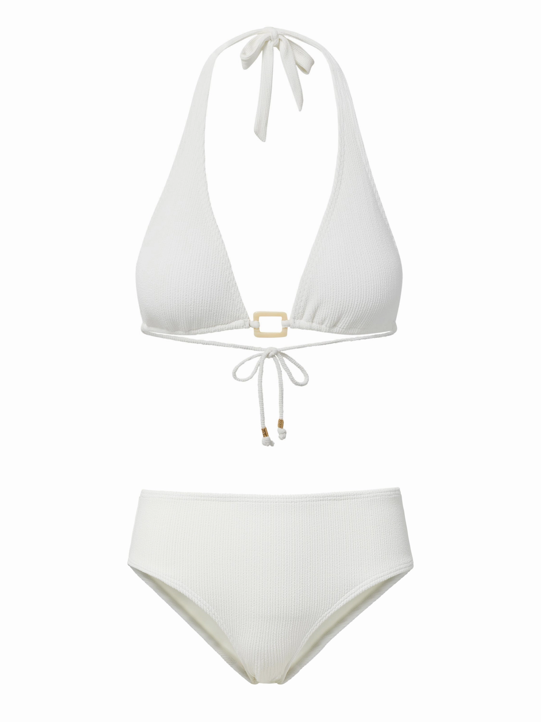 Performance Fabric Allison Top   Classic Midrise Bottom in Ivory Texture