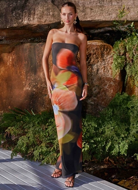 Warranty-Included Jorja Maxi Dress - Moody Floral