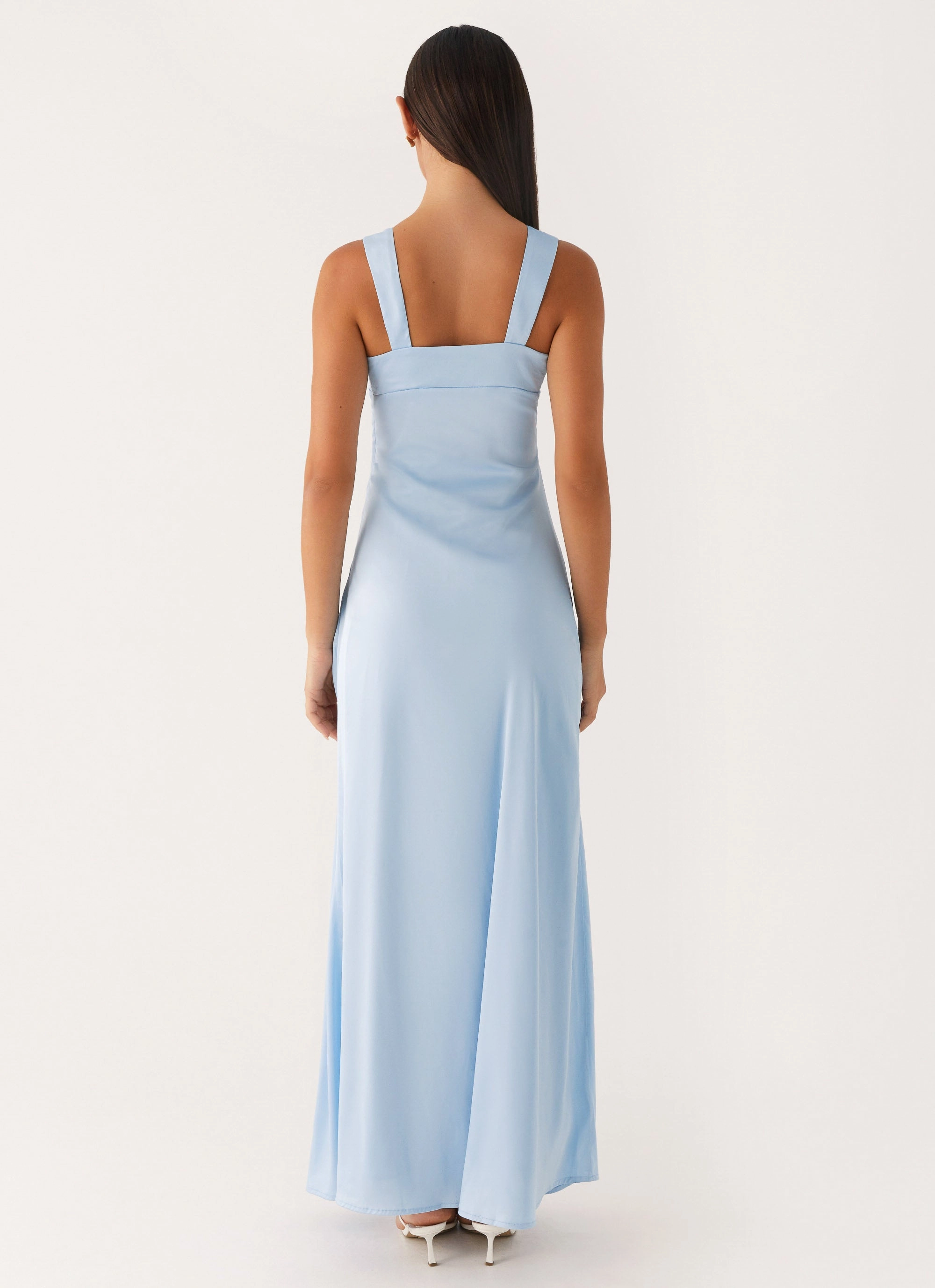 Modern Staple Odette Satin Maxi Dress - Blue