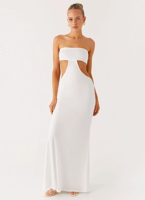Kiss Me Cut Out Maxi - Ivory All Gender Fit Easy Style