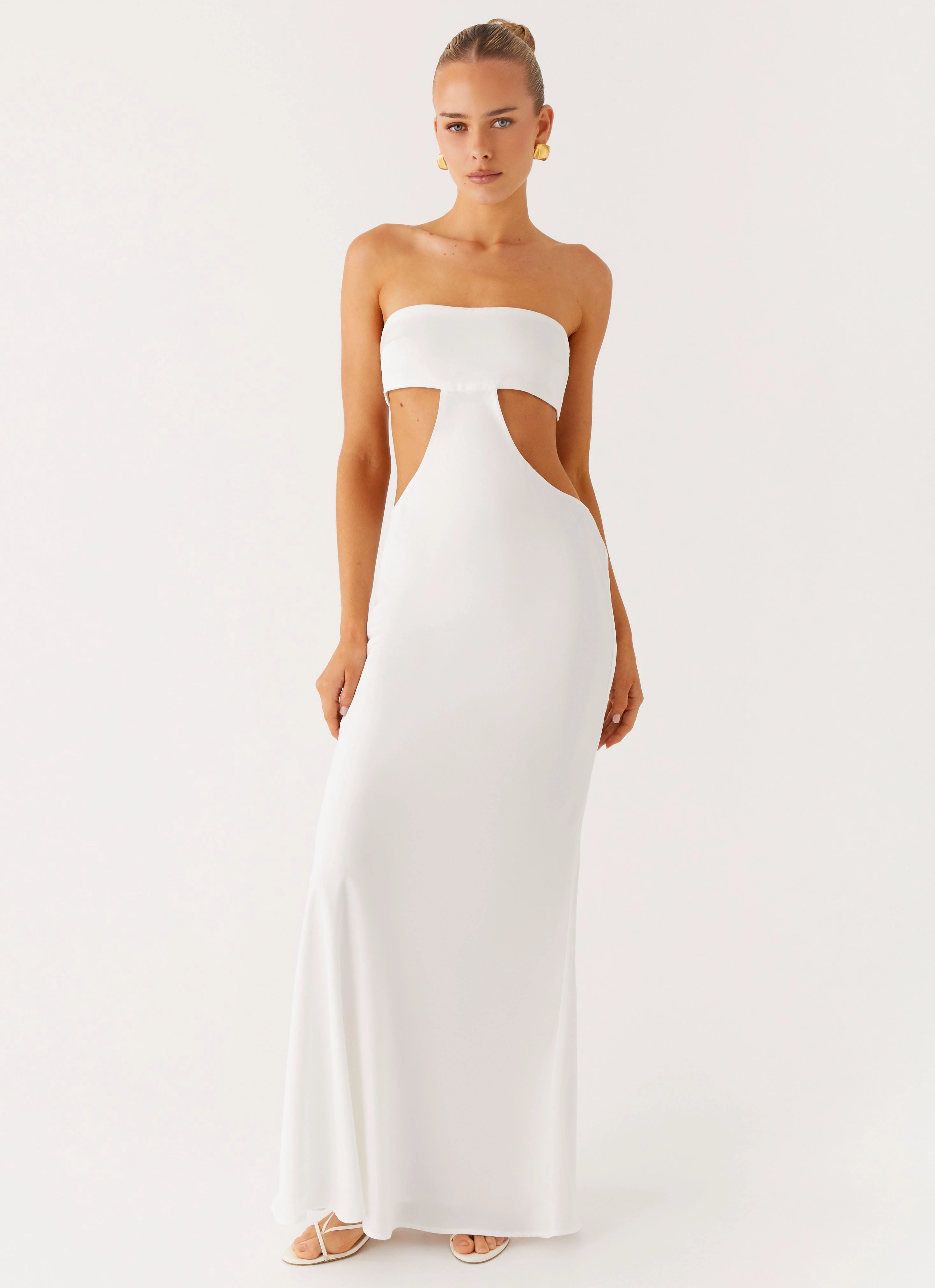 Kiss Me Cut Out Maxi - Ivory All Gender Fit Easy Style