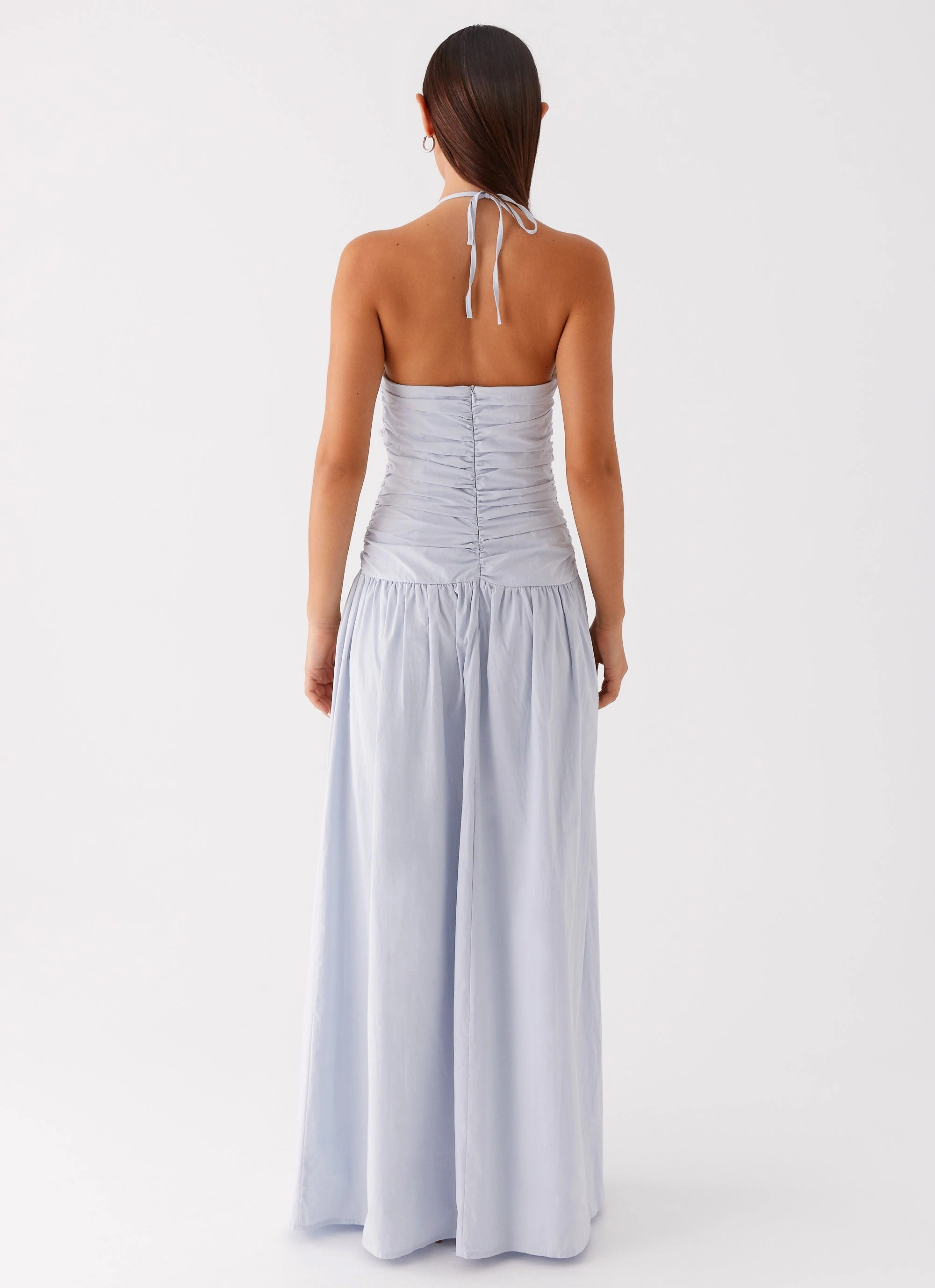 Artistic Flair Cristina Halter Maxi Dress - Cornflower Blue