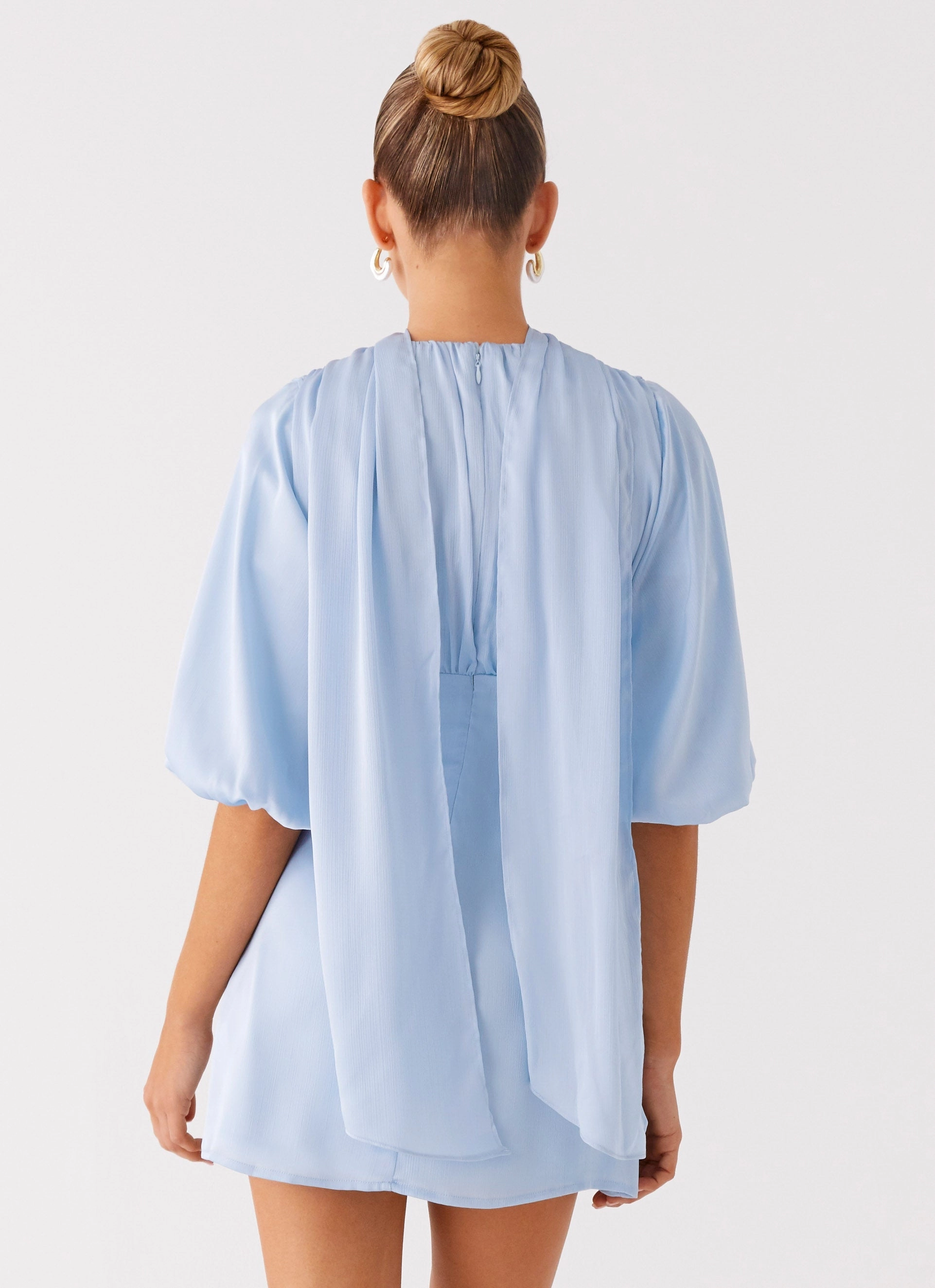 DurableStitching Relaxed Finish Mary Mini Dress - Blue