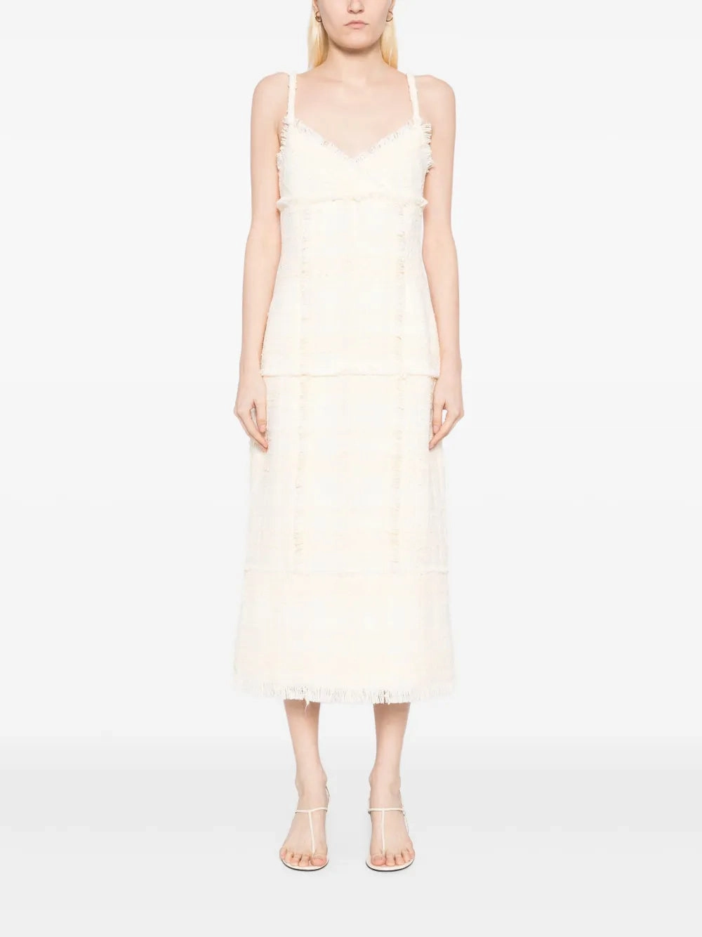 Office Ease Vicci Dress in Ivory