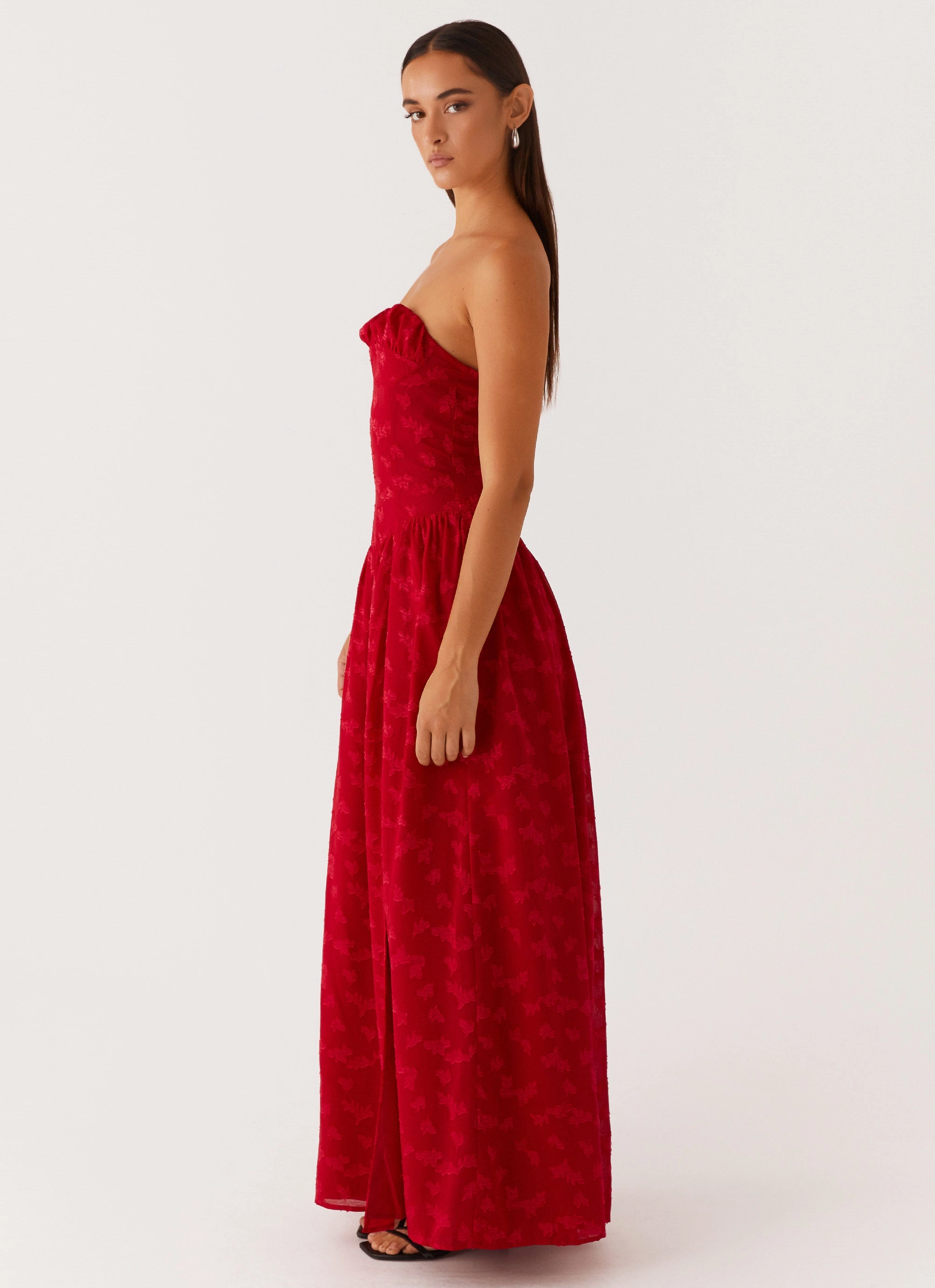 Sophisticated Style Smart Layers Adira Maxi Dress - Red