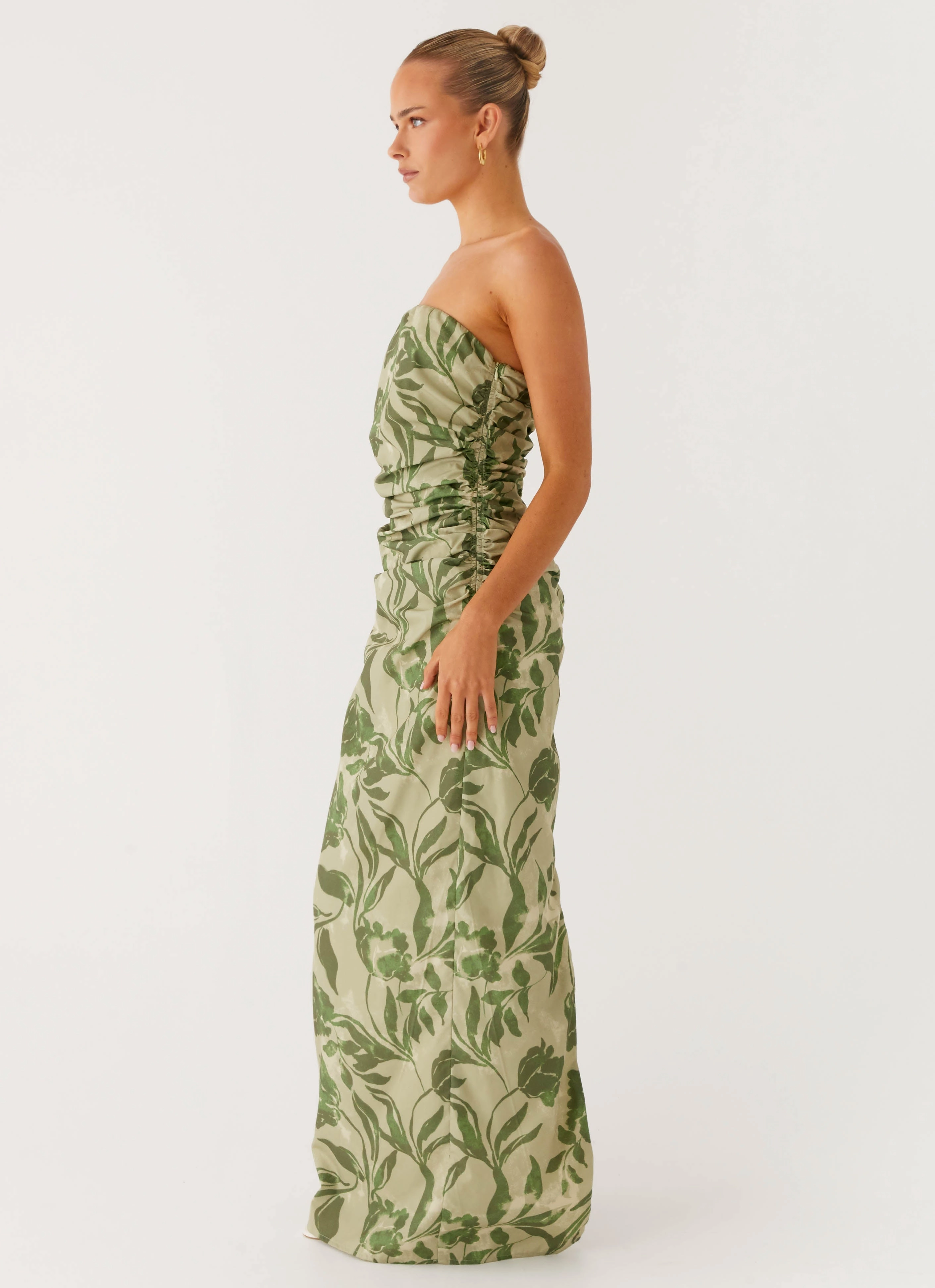Sirrah Maxi Dress - Jade Fern A Line Cut