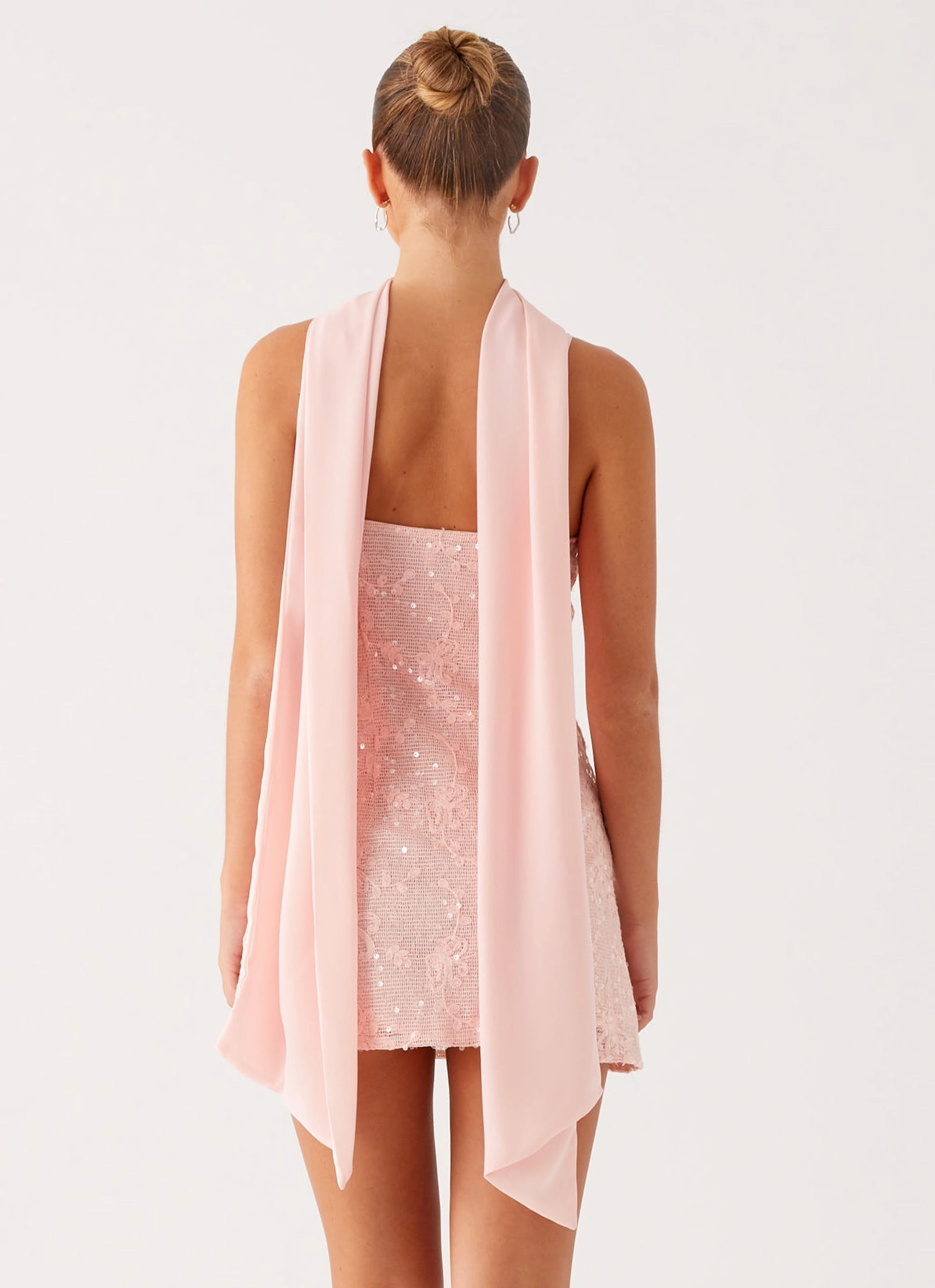 Vision Sequin Mini Dress - Pink AntiPillTreatment