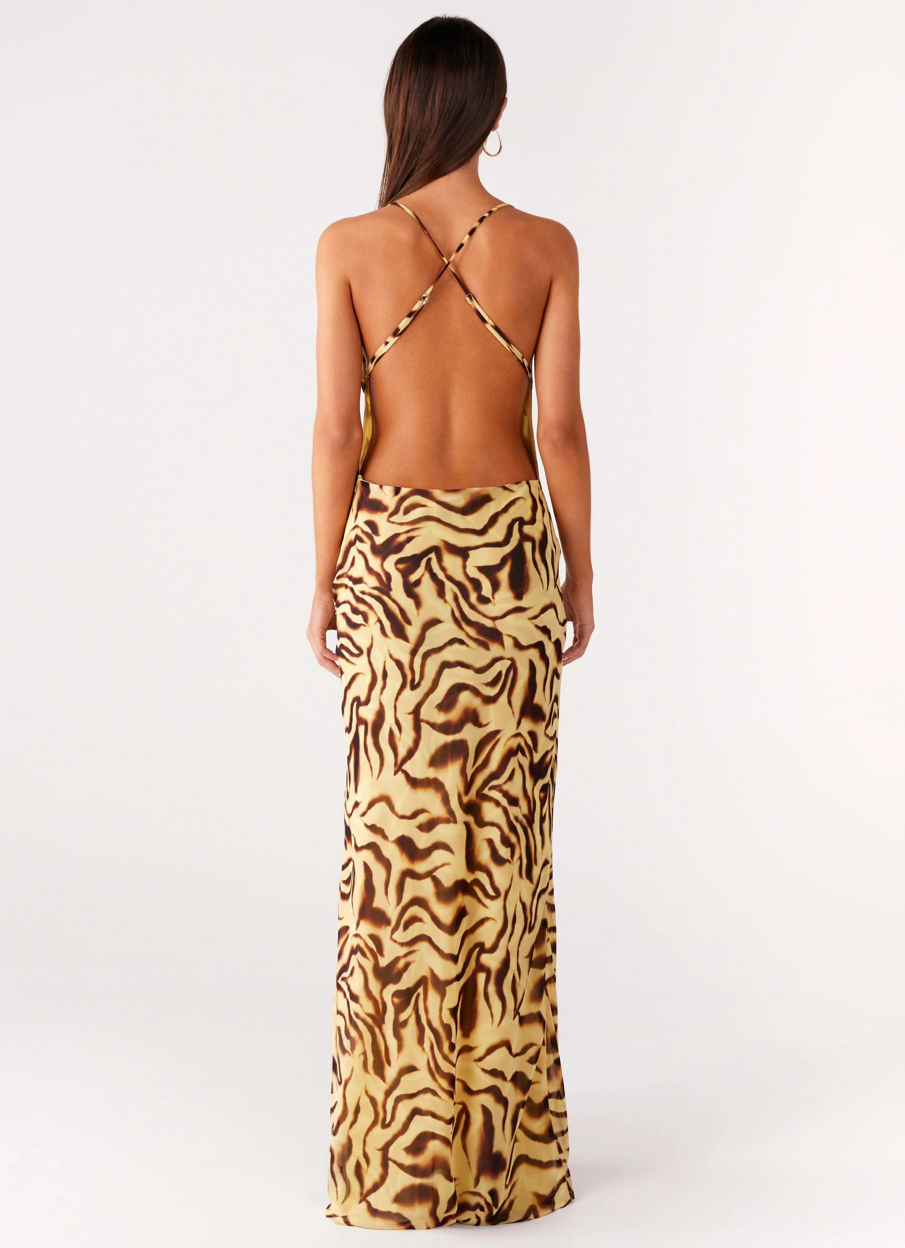 Viva Lune Maxi Dress - Laguna Print Relaxed Style Subtle Detail