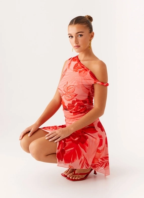 Wade Mini Dress - Sicily Sunsets Print Best-Seller