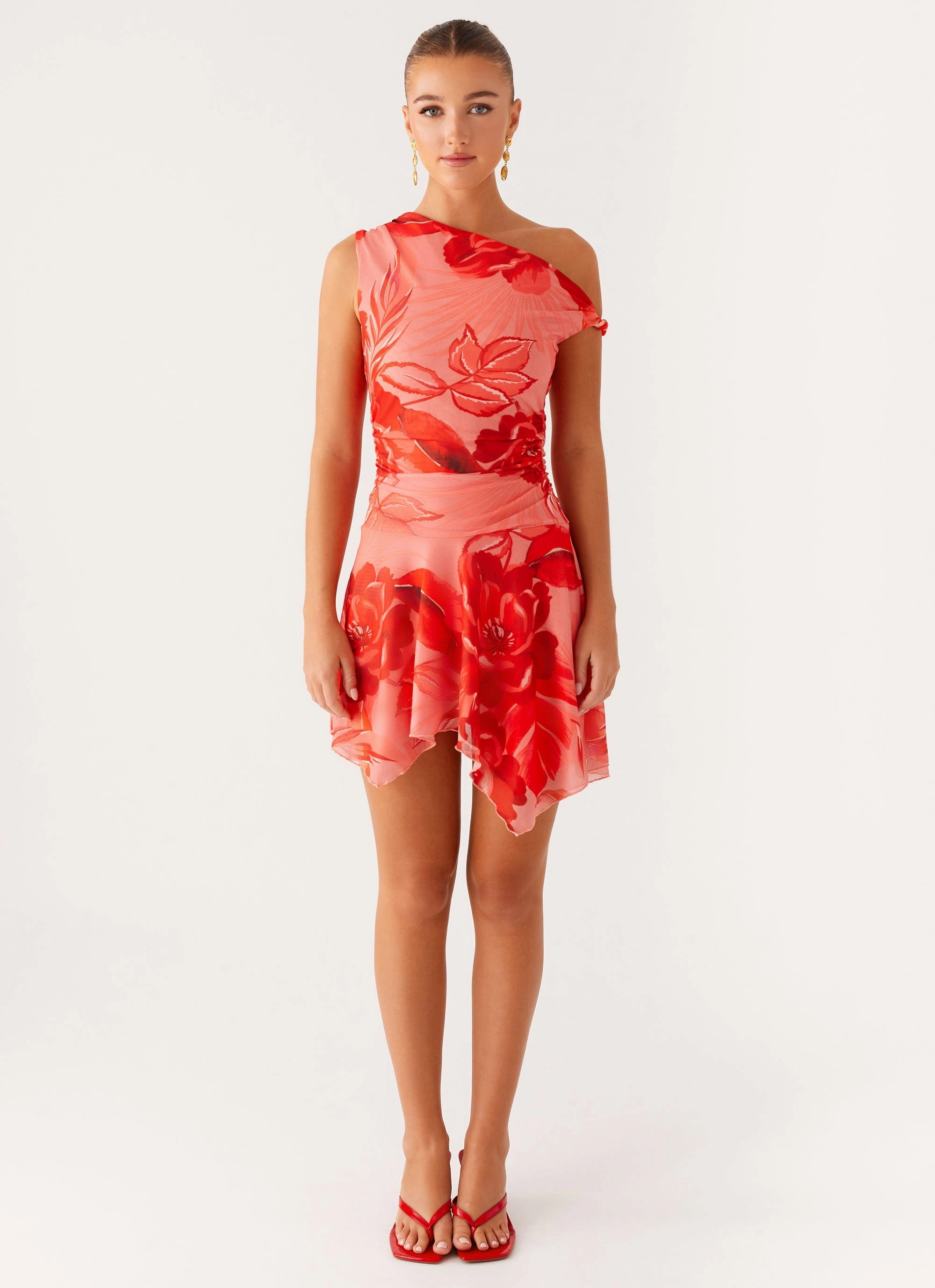 Wade Mini Dress - Sicily Sunsets Print Classic Layer