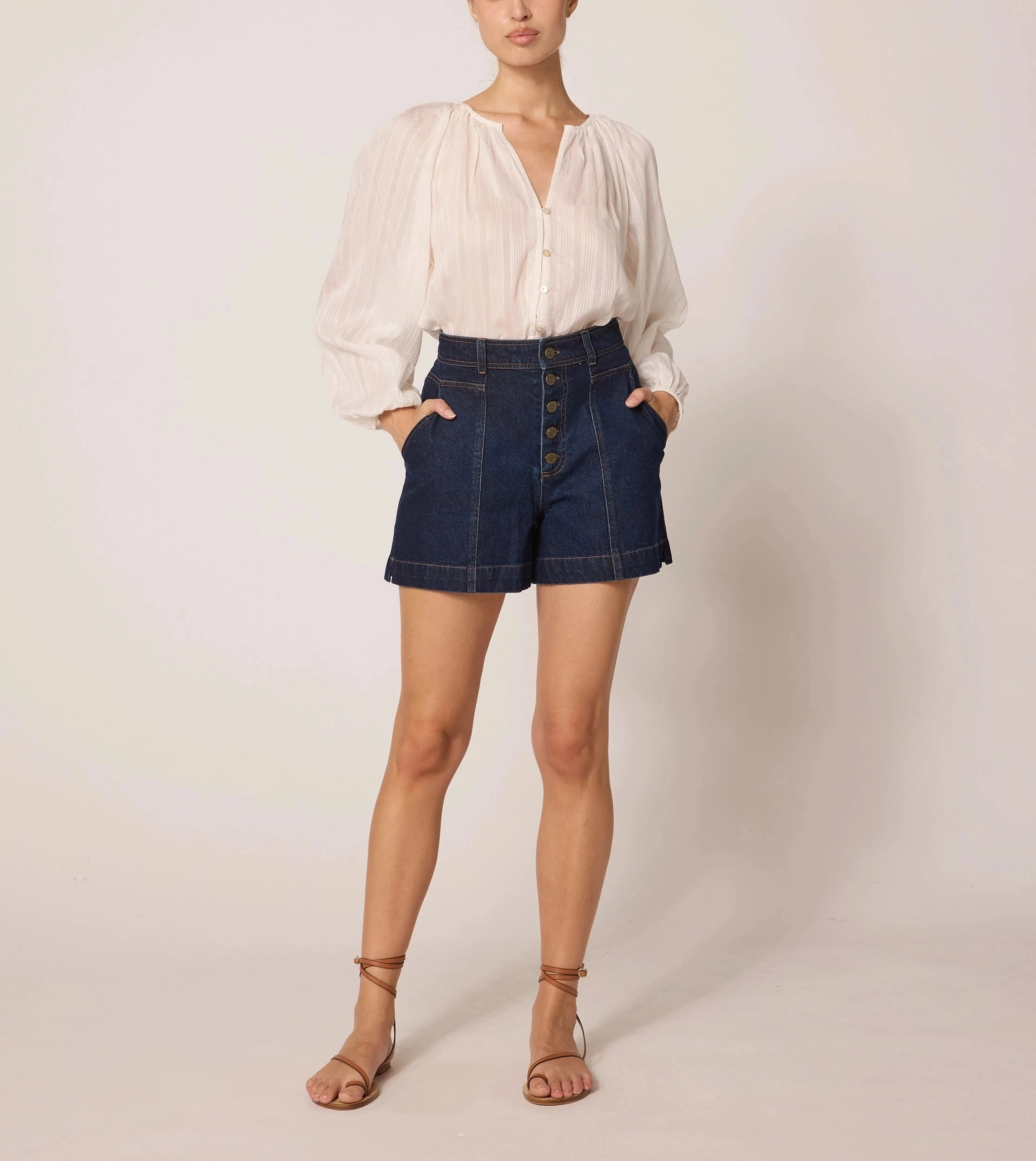 Ventilated Back Panels Wade Short | Dark Denim