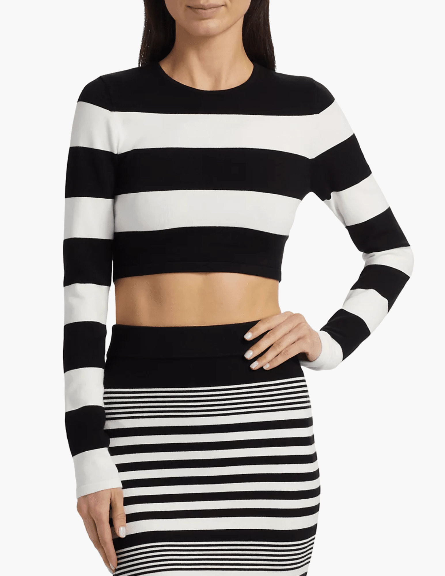 Ronny Kobo Kelani Knit Cropped Top SALE Photo Bright Relaxed Design