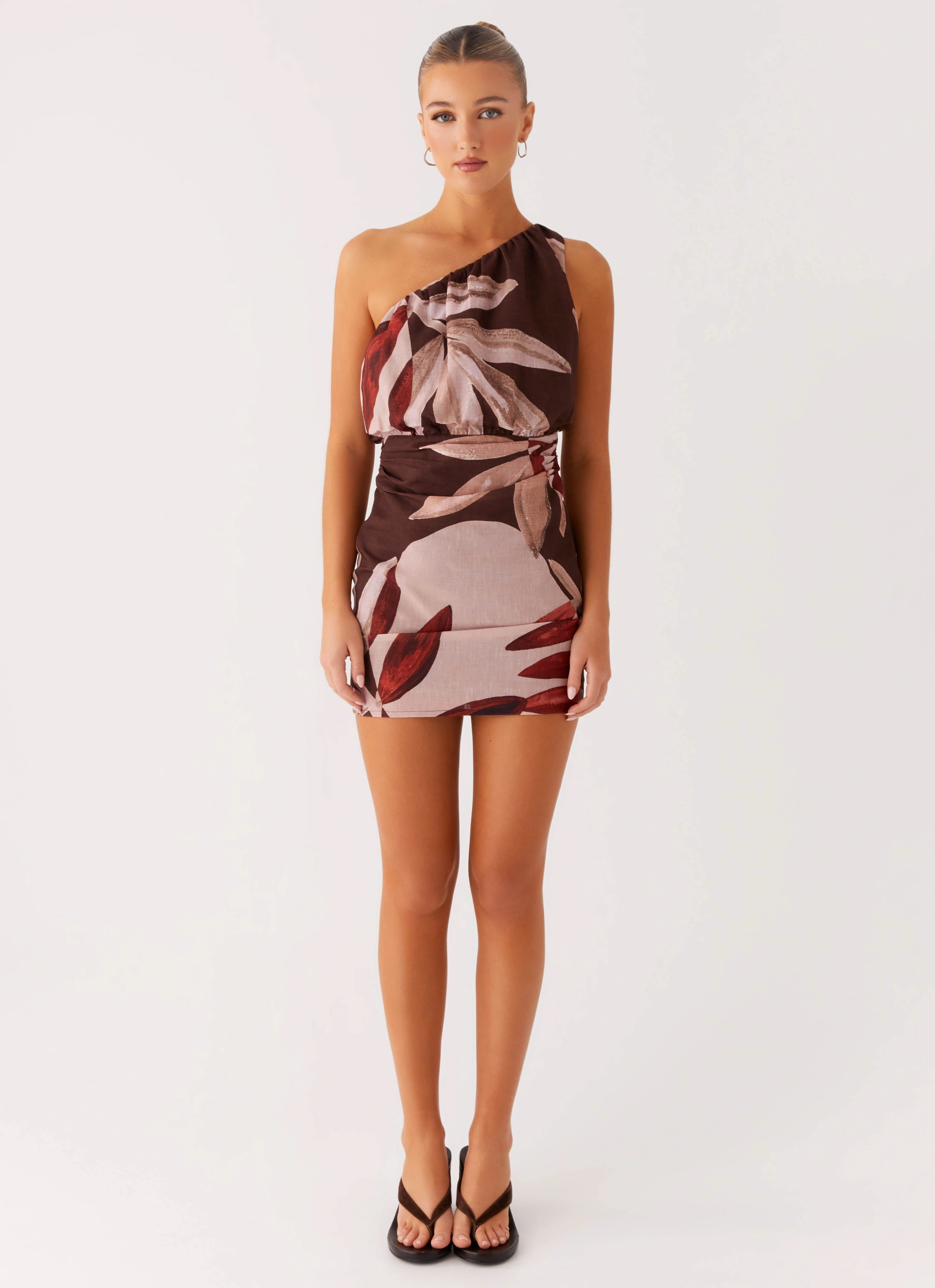 Indianna Mini Dress - Cinnamon Palm Perfect Layer