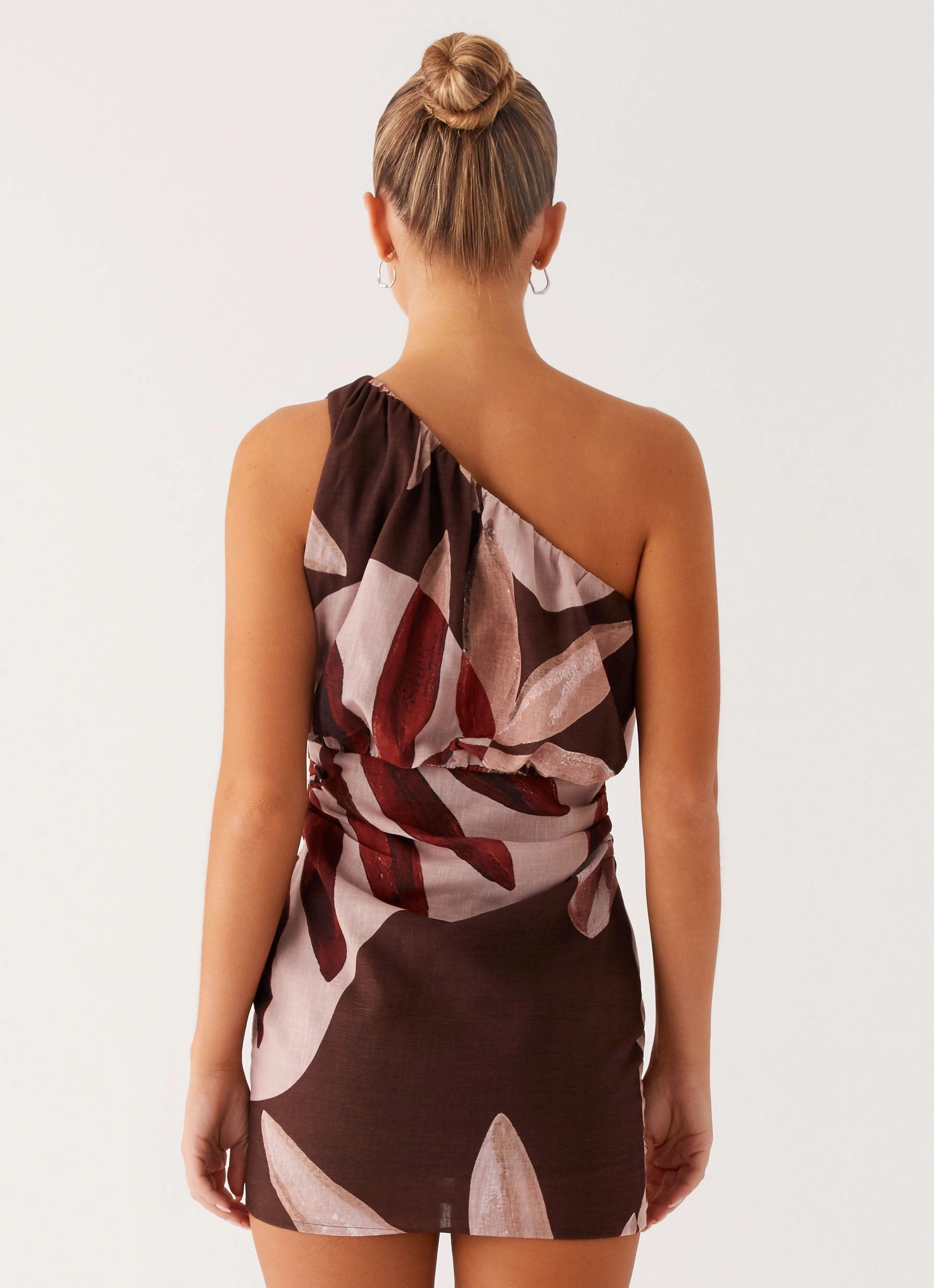 Relaxed outdoor dress Indianna Mini Dress - Cinnamon Palm