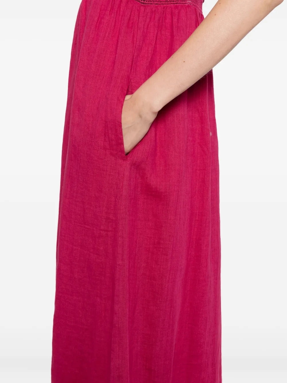 Fade Resistant Finish Tapered Cut Grace Shift Dress in Dragon Fruit