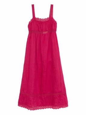 Minimal Tone Grace Shift Dress in Dragon Fruit