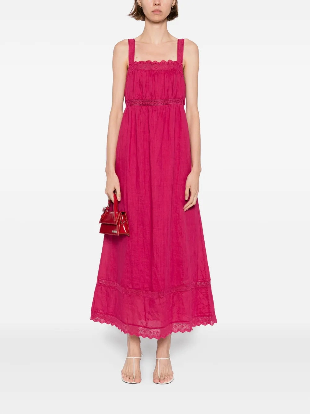 PunctureResistantReinforcement OdorResistant Coating Grace Shift Dress in Dragon Fruit