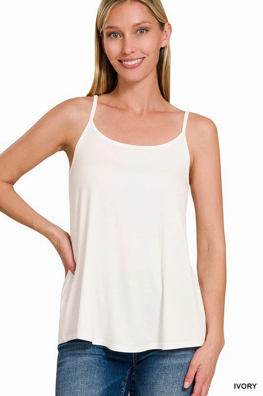 shipbuilders LINDSEY TWO-WAY V AND SCOOP NECK REVERSIBLE SPAGHETTI CAMI
