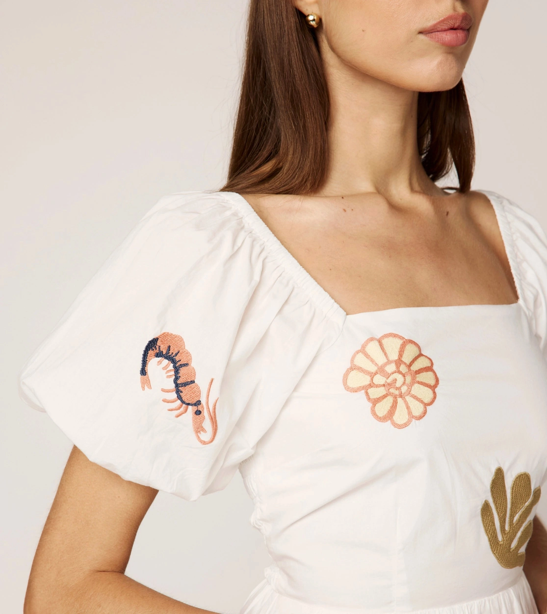 Flora Mini Dress | Ivory Multi NoiseReduciting Zipper