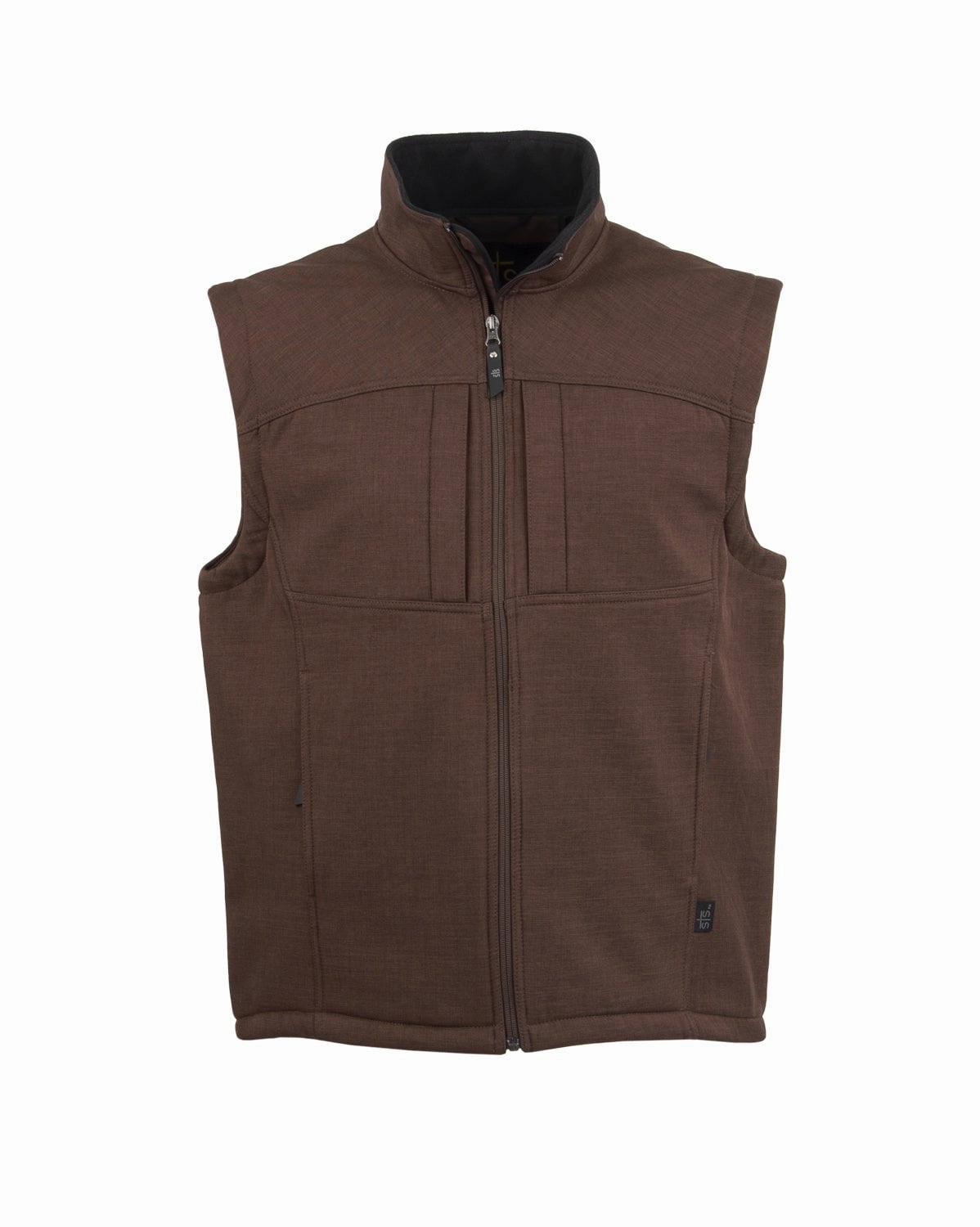 Ergonomic Articulation Soft Touch STS Ranchwear Mens Weston Chocolate Poly/Spandex Softshell Vest