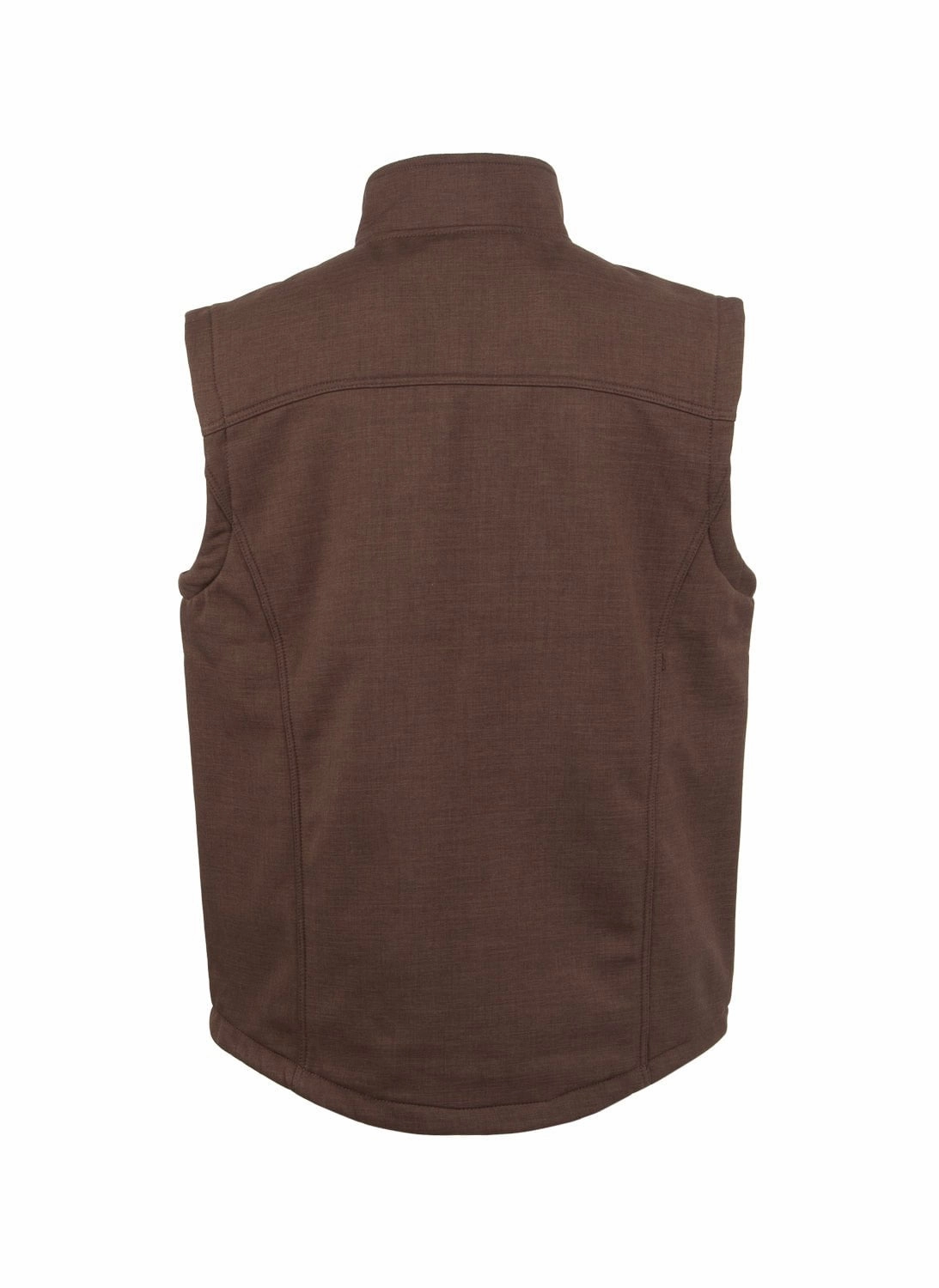 STS Ranchwear Mens Weston Chocolate Poly/Spandex Softshell Vest Autumn Ready