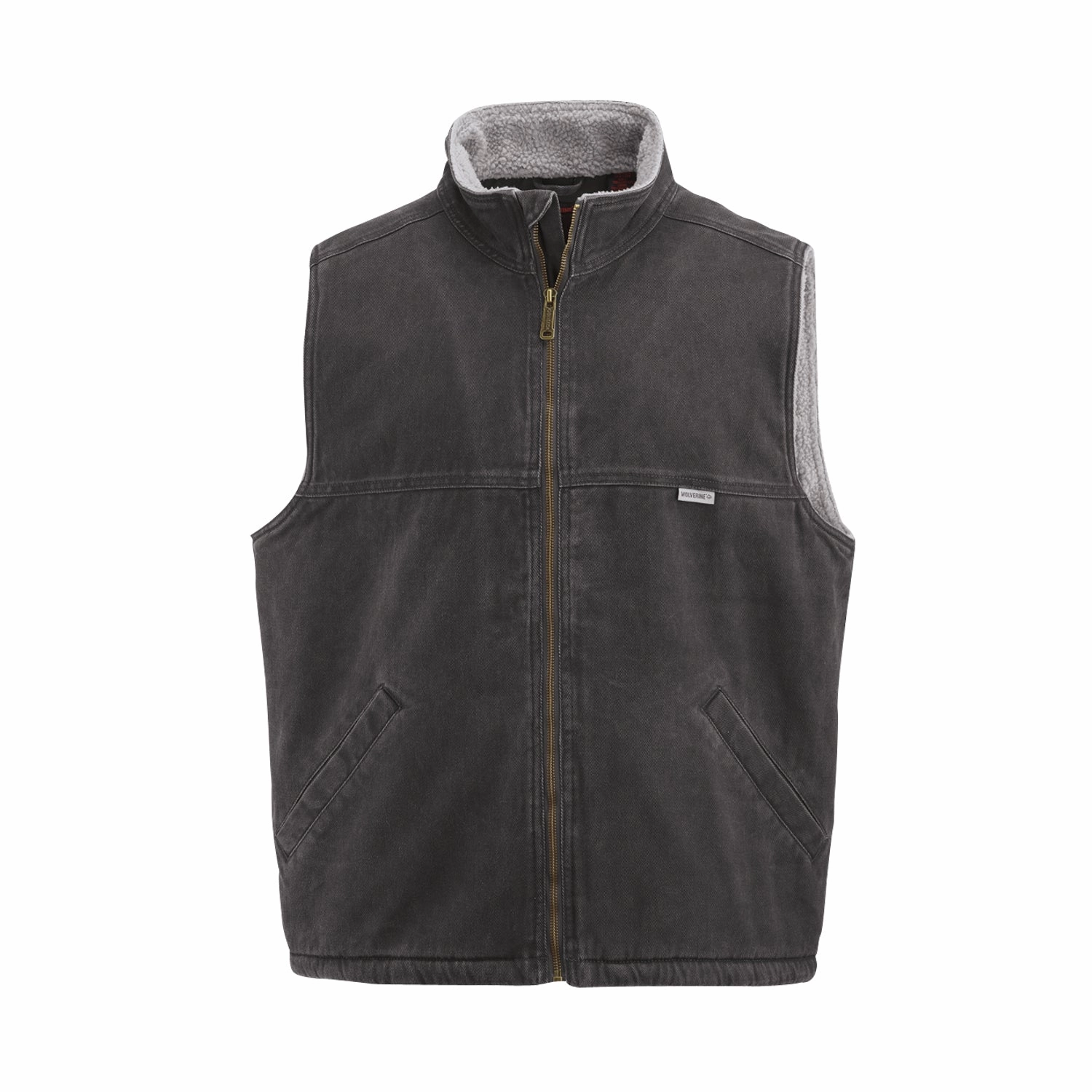 Wolverine Mens Upland Black 100% Cotton Softshell Vest NonIrritatingSeams Fashion Forward